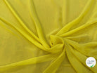 (Chute) CREPE GEORGETTE DE SOIE JAUNE MOYEN - My Little Coupon