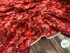 CREPE GEORGETTE DE SOIE RED SAVANA 100% SOIE - My Little Coupon