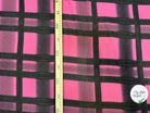 CREPE GEORGETTE QUADRILLÉ ROSE AMOUR TOXIC - My Little Coupon