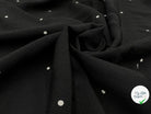 CRÊPE MAROCAIN VISCOSE IMPRIMÉ FLOCONS DE PETITS POIS - My Little Coupon - tissu - coudre