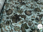 CRÊPE SATINÉ POLYESTER BLEU&VERT - My Little Coupon