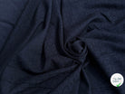 (Chute) CRÊPE VISCOSE LOURD JACQUARD NAVY - My Little Coupon