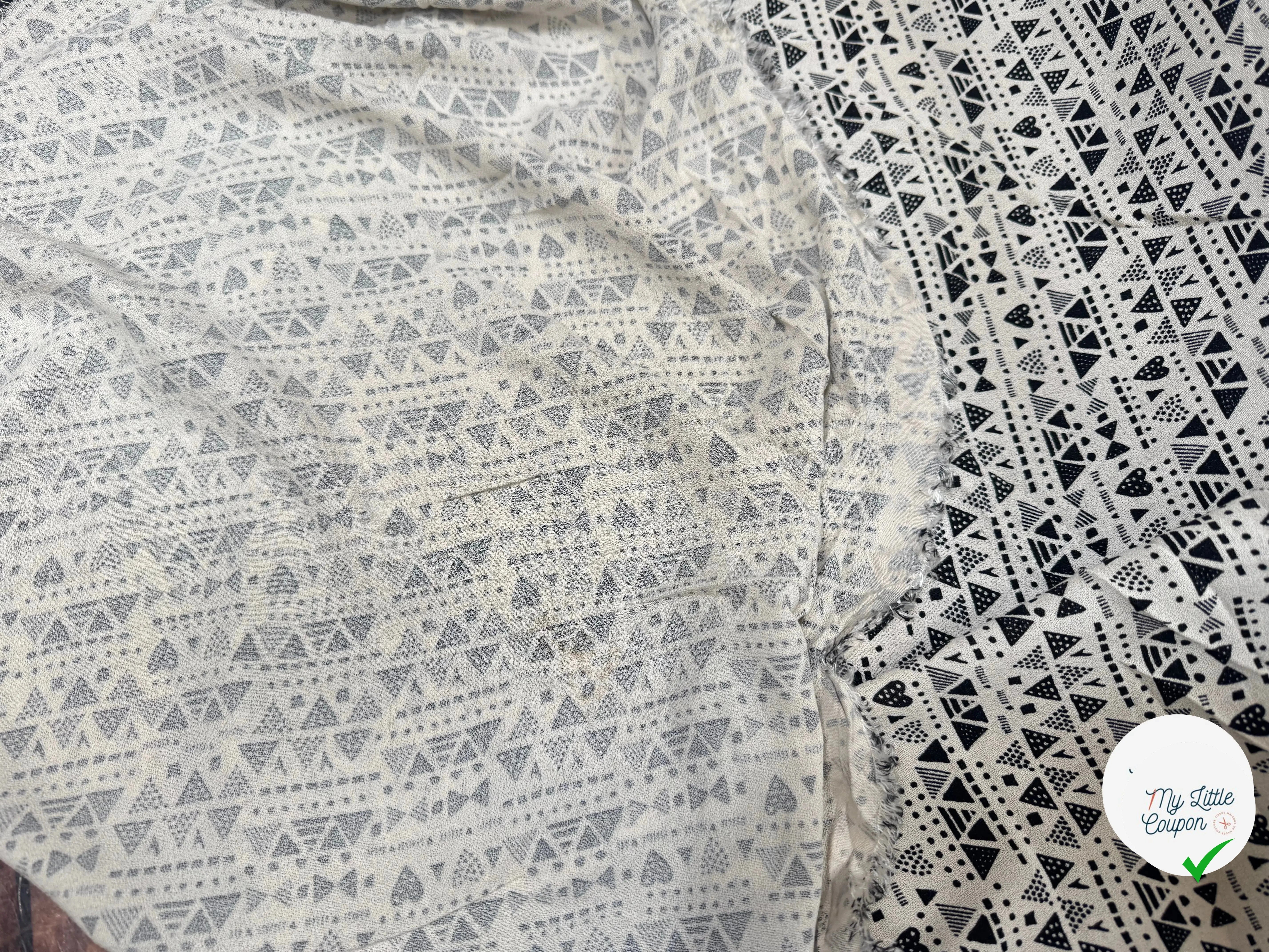 CREPE VISCOSE LOURD JOLI CŒUR - My Little Coupon