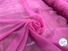 CREPON DE SOIE EFFET PLISSÉ ROSE UNI - My Little Coupon