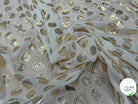 CREPON DE SOIE JACQARD LUREX POIS DORÉS - My Little Coupon