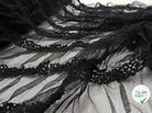 DENTELLE FROU FROU STRIPES FESTONNÉS NOIR - My Little Coupon - tissu - coudre