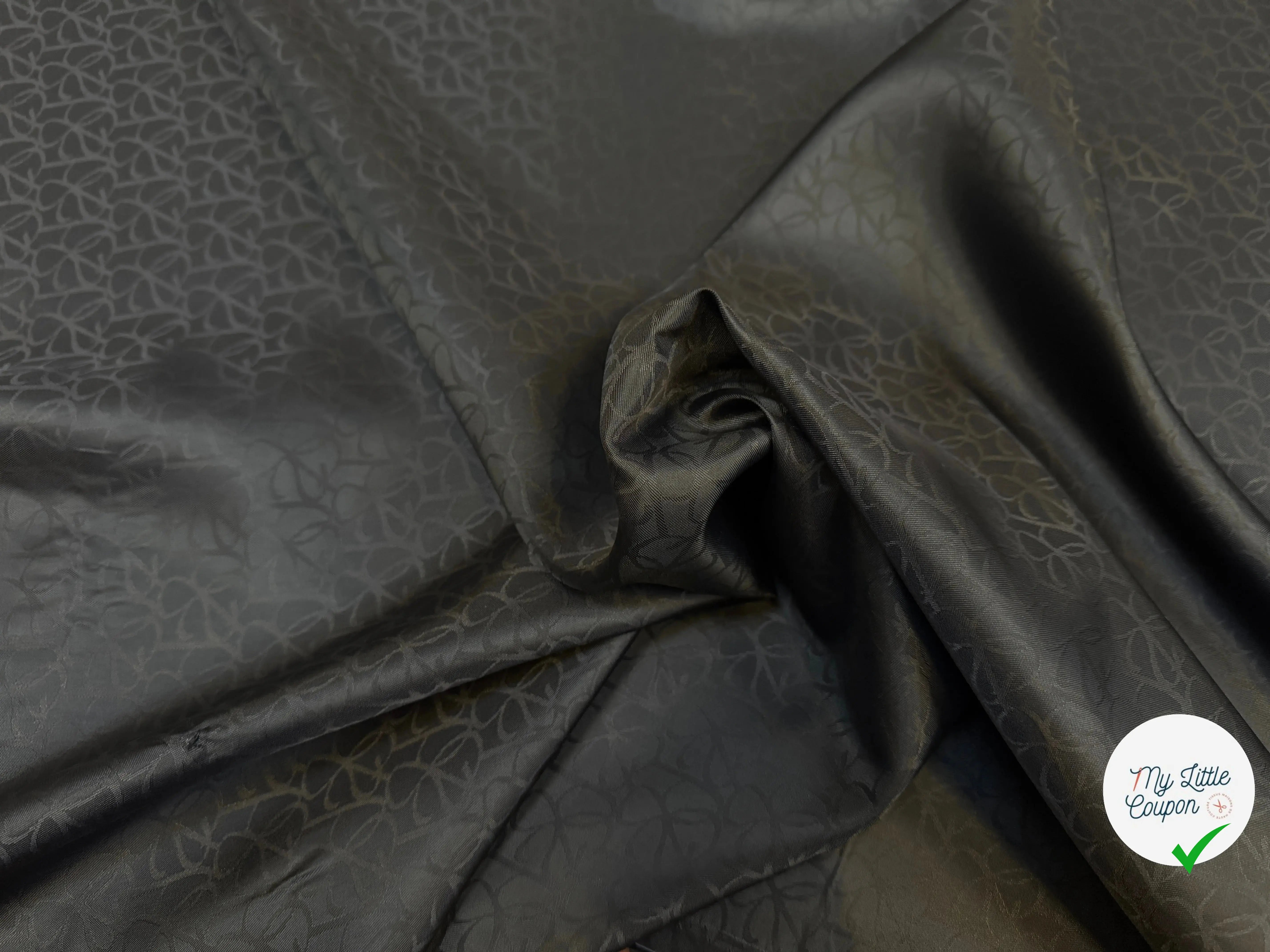DOUBLURE JACQUARD TESSITURA MAURI NOIRE - My Little Coupon