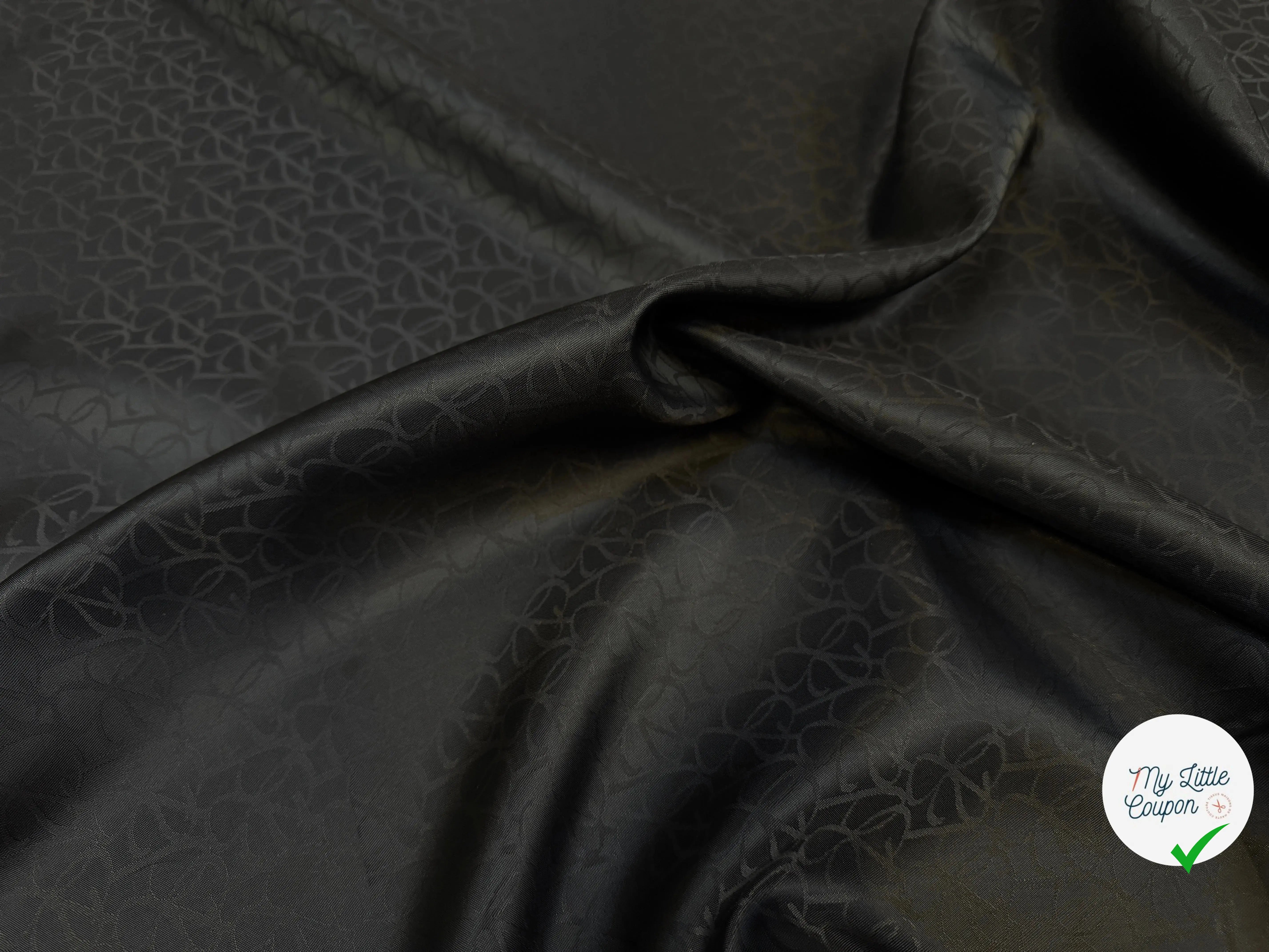 DOUBLURE JACQUARD TESSITURA MAURI NOIRE - My Little Coupon