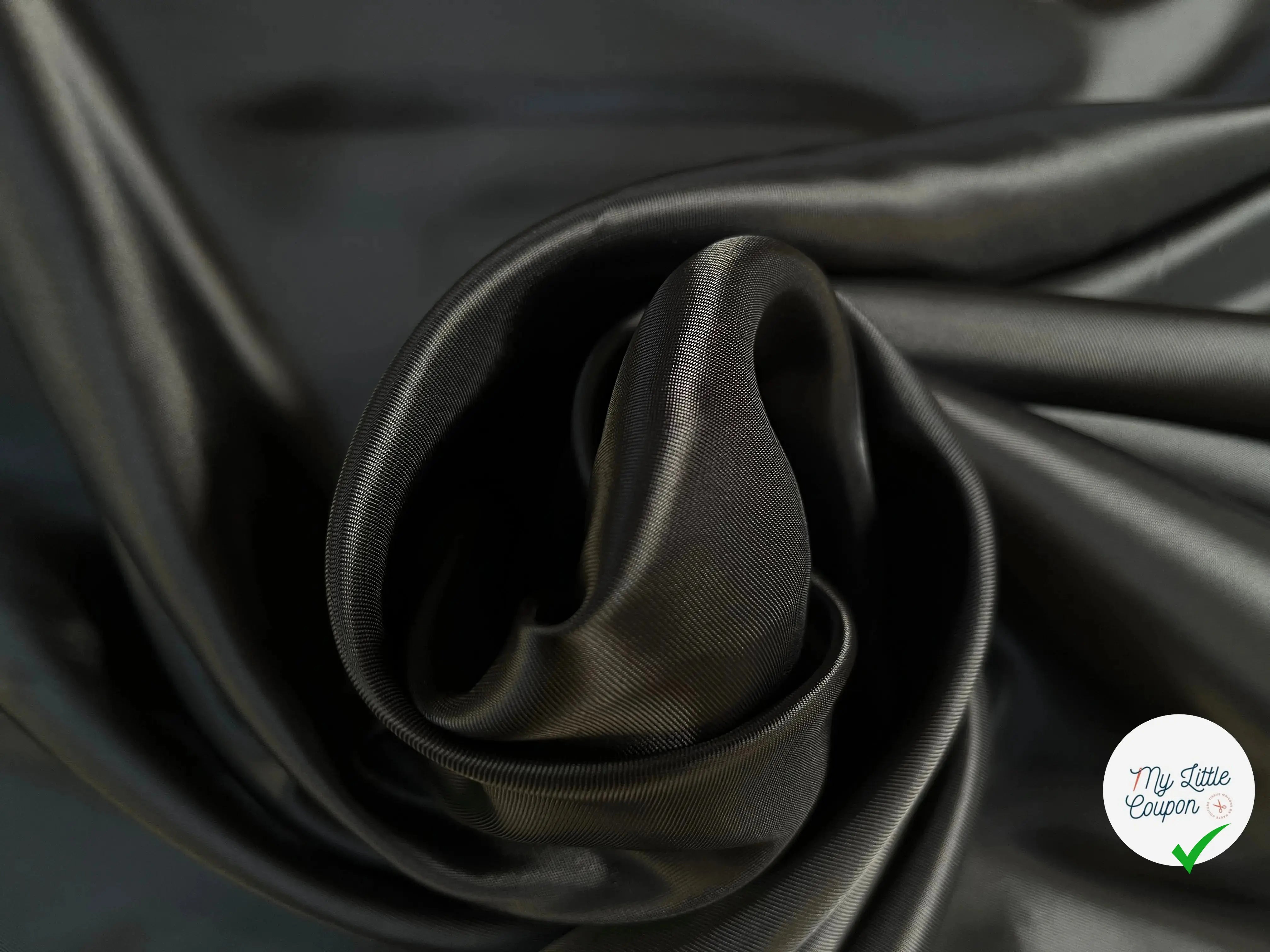 DOUBLURE NOIR 100% CUPRO UNI - My Little Coupon