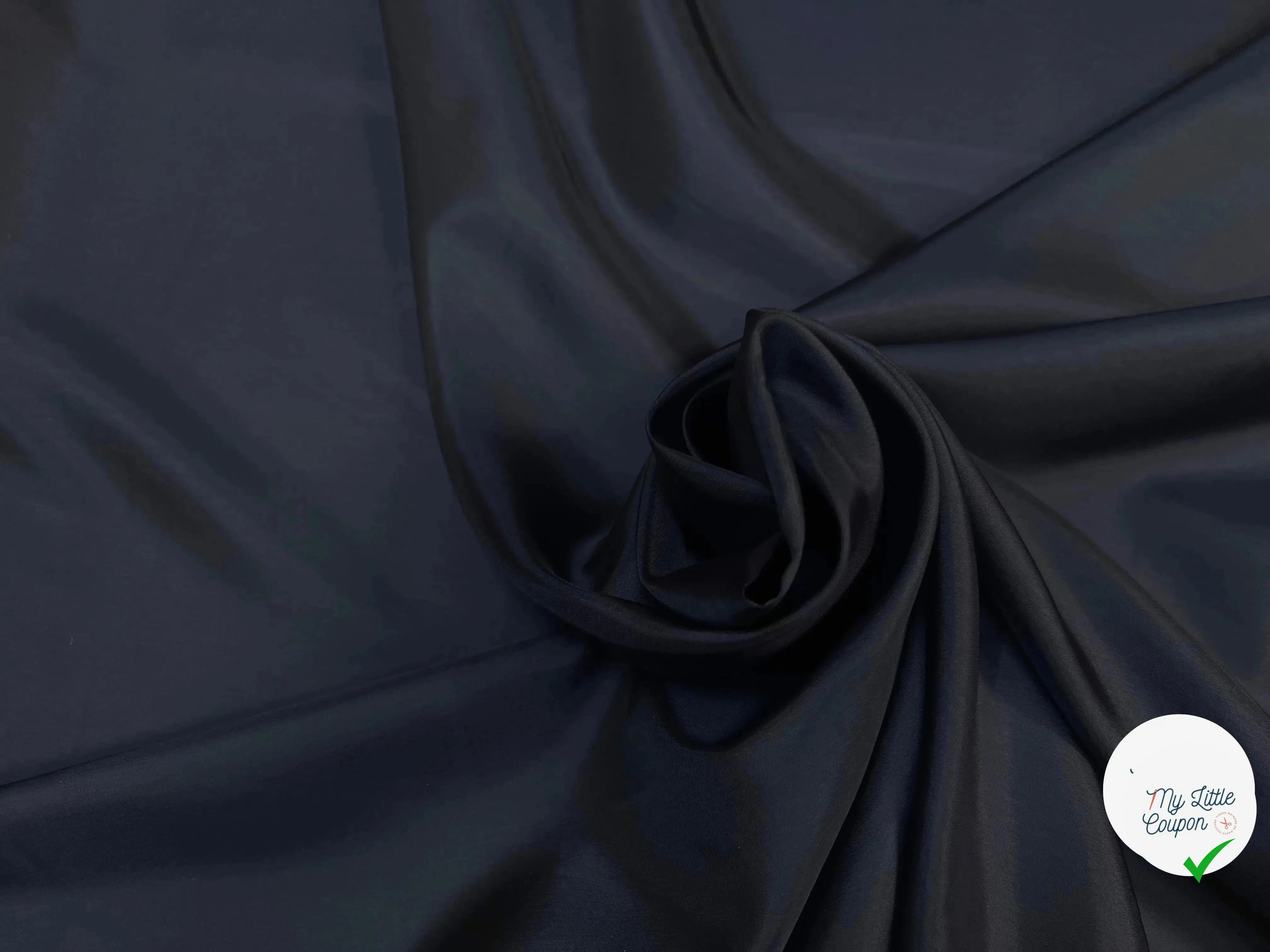 DOUBLURE VISCOSE NOIR BLEU NUIT - My Little Coupon