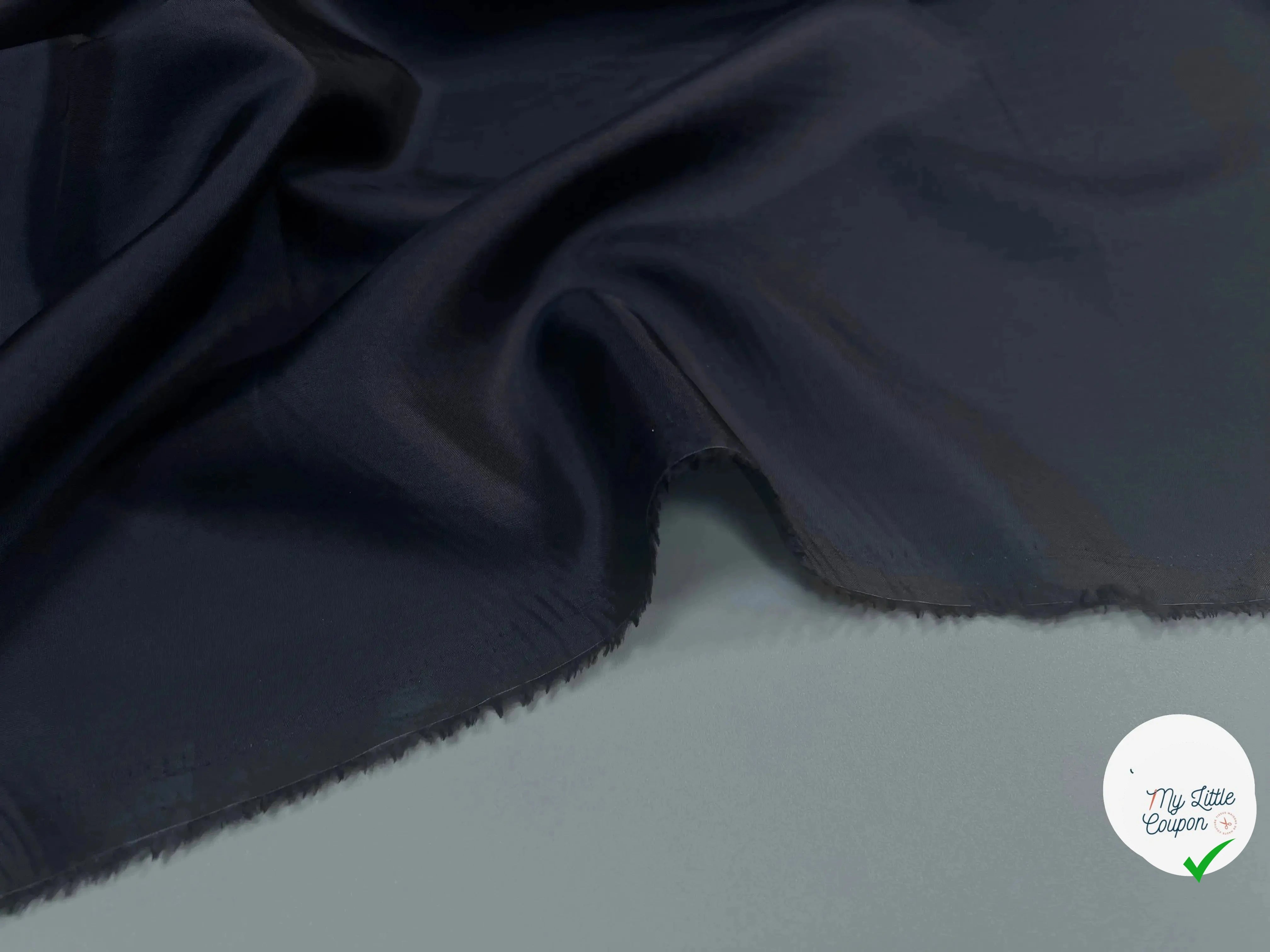 DOUBLURE VISCOSE NOIR BLEU NUIT - My Little Coupon