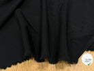 DOUBLURE VISCOSE SERGÉE UNI NOIR FINE RAYURE LISSE - My Little Coupon