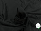 DOUBLURE VISCOSE SERGÉE UNI NOIR FINE RAYURE LISSE - My Little Coupon