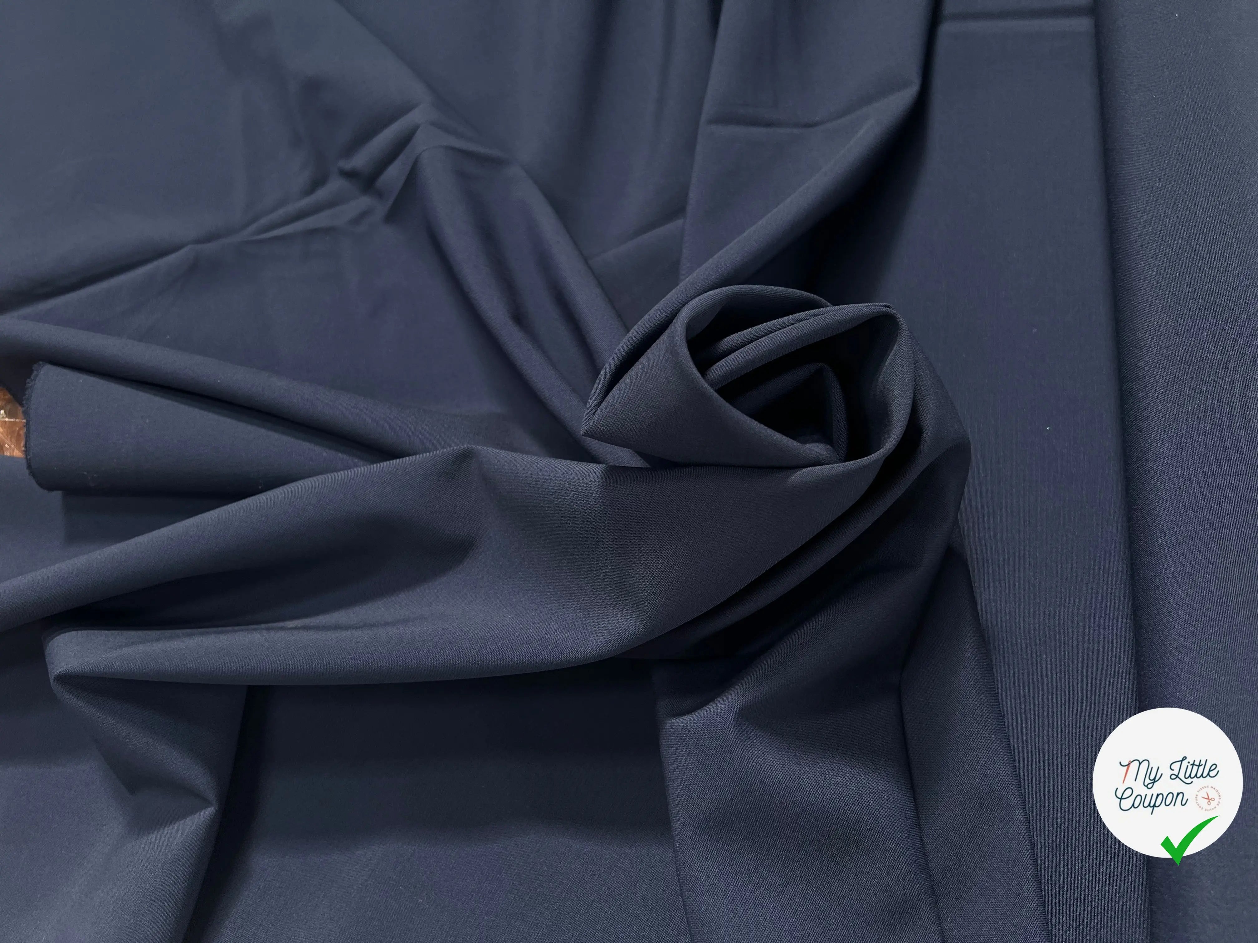 (Chute) DRAPERIE 100% LAINE UNI BLEU - My Little Coupon