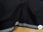 DRAPERIE DE LAINE BLEU NUIT FINES RAYURES - My Little Coupon