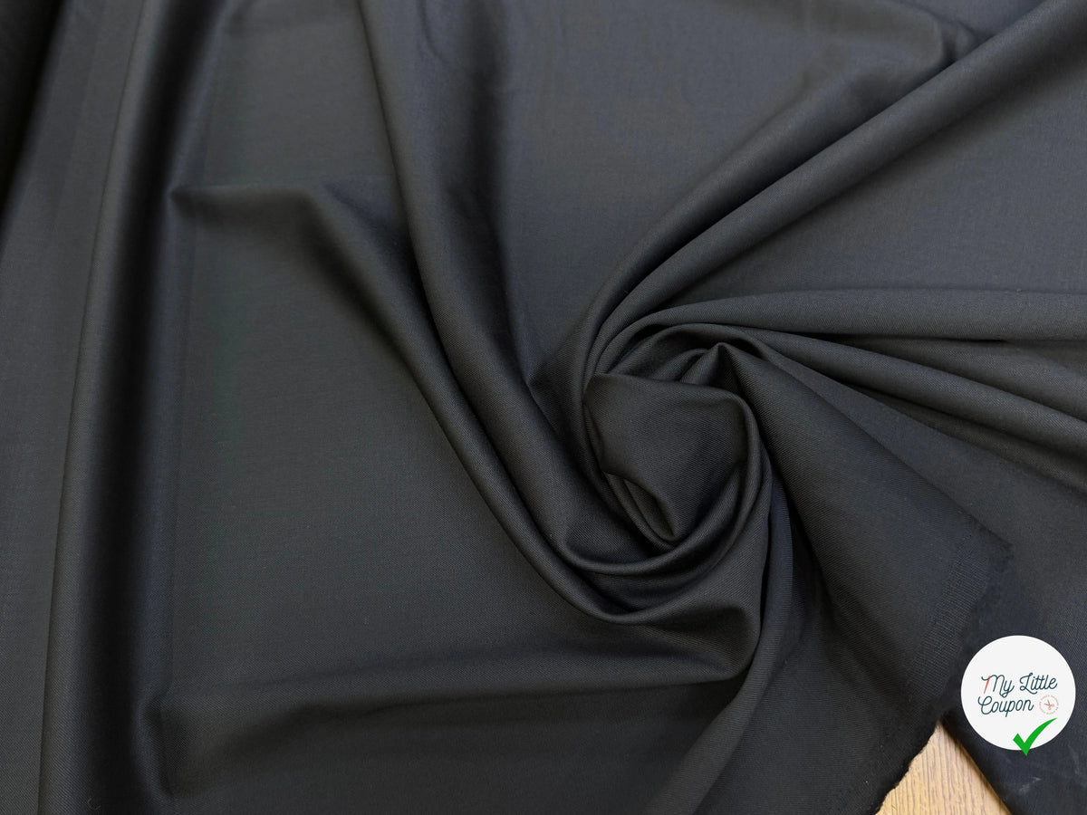 (Chute) DRAPERIE DE LAINE RICHE SUPER 100'S NOIR - My Little Coupon