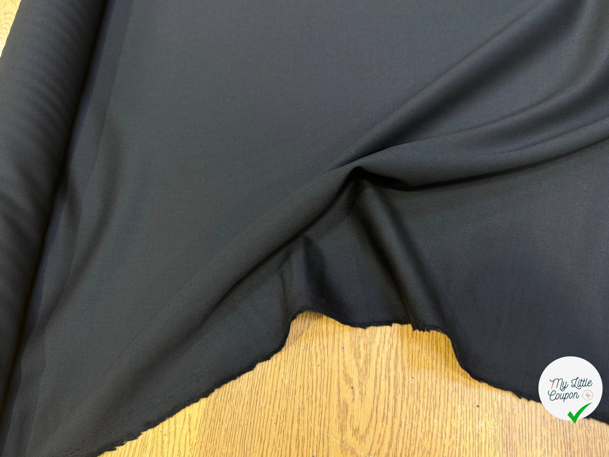 (Chute) DRAPERIE DE LAINE RICHE SUPER 100'S NOIR - My Little Coupon