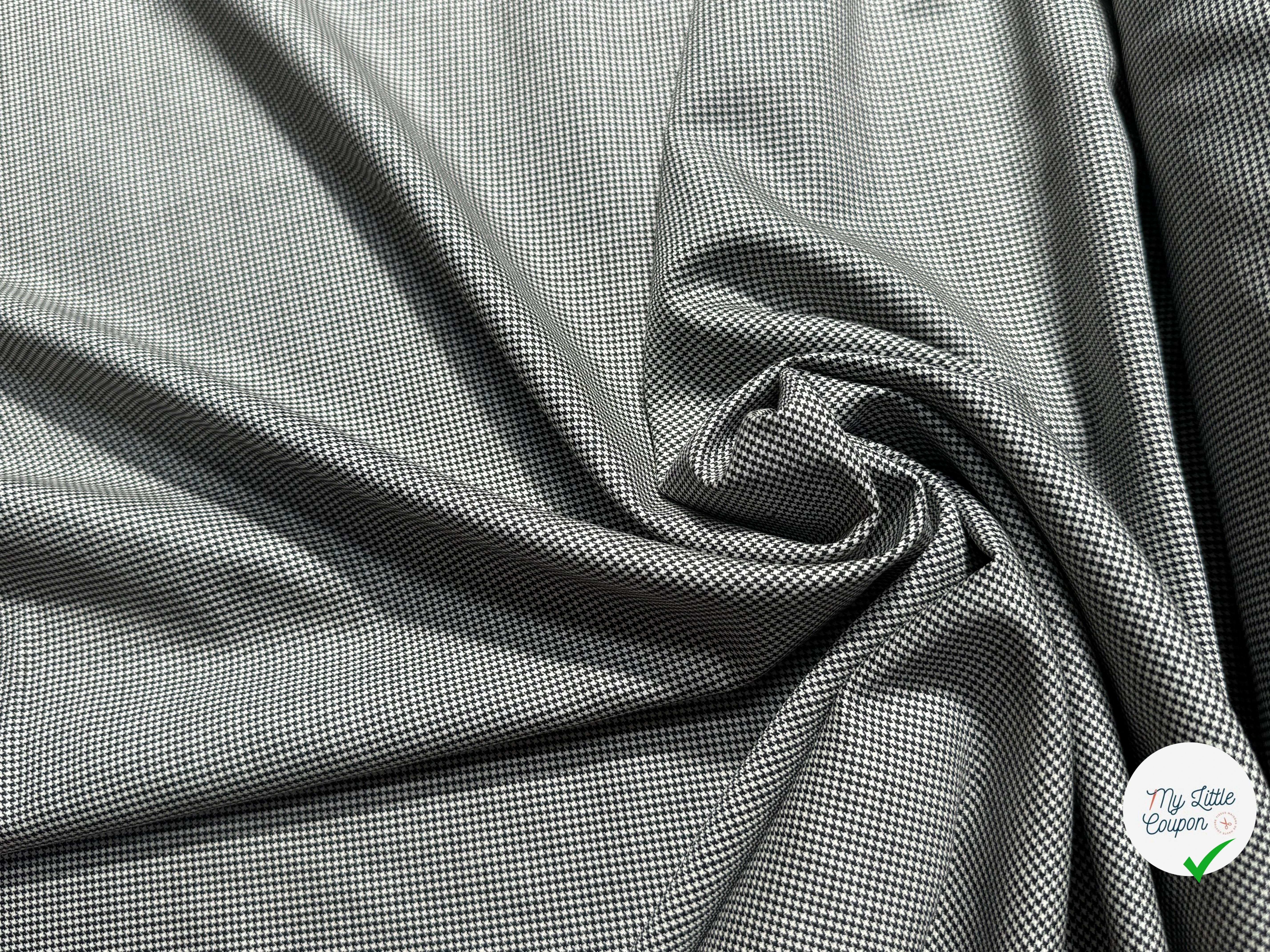 (Chute) DRAPERIE DE LAINE SUPER 110'S MADE IN ITALY PIED POULE TRÈS ÉLÉGANT - My Little Coupon