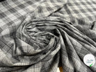 DRAPERIE FLANELLE MOTIF PRINCE DE GALLES GRIS - My Little Coupon