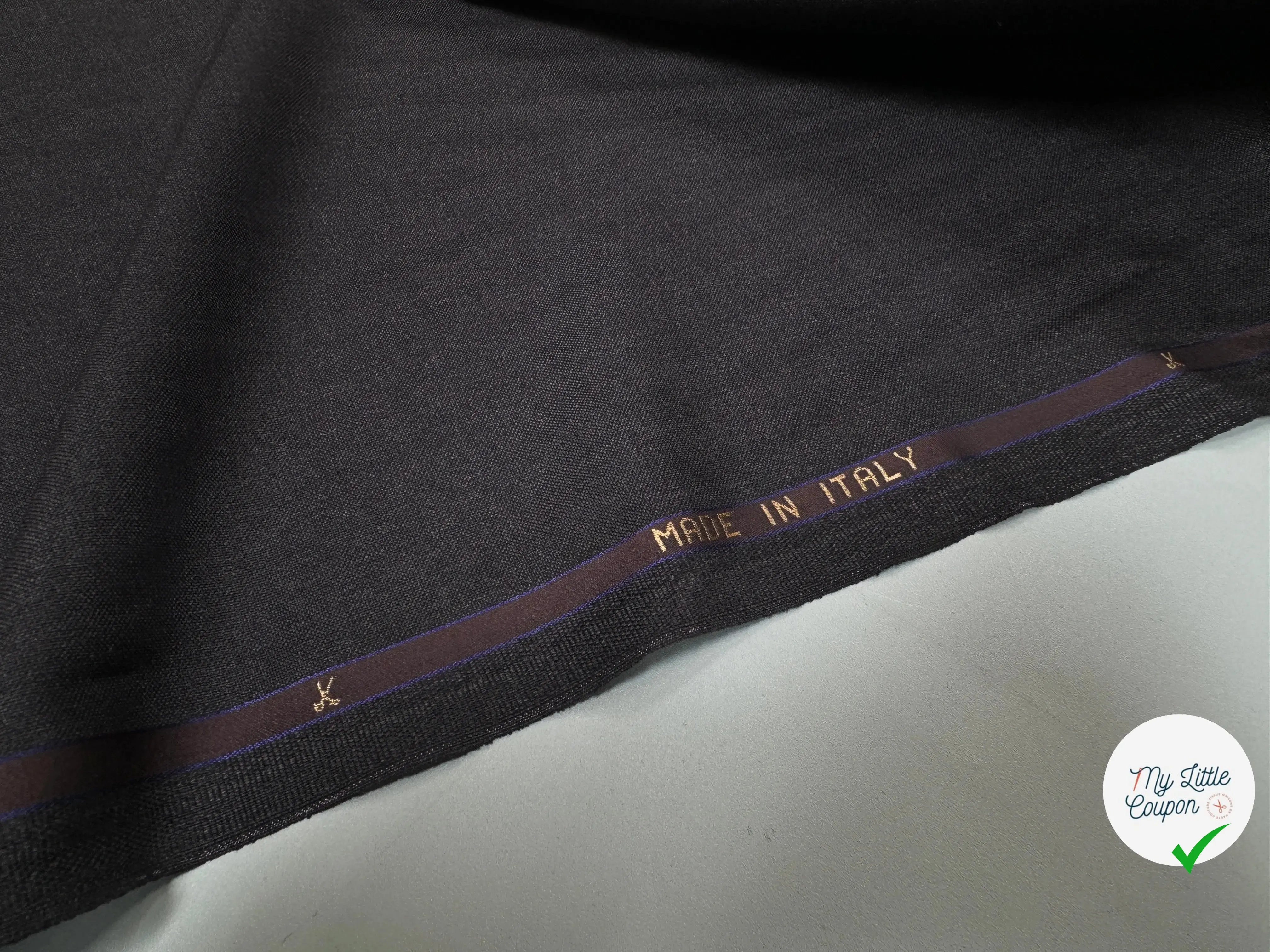 DRAPERIE GRISE 100% LAINE FABRICATION ITALIENNE - My Little Coupon