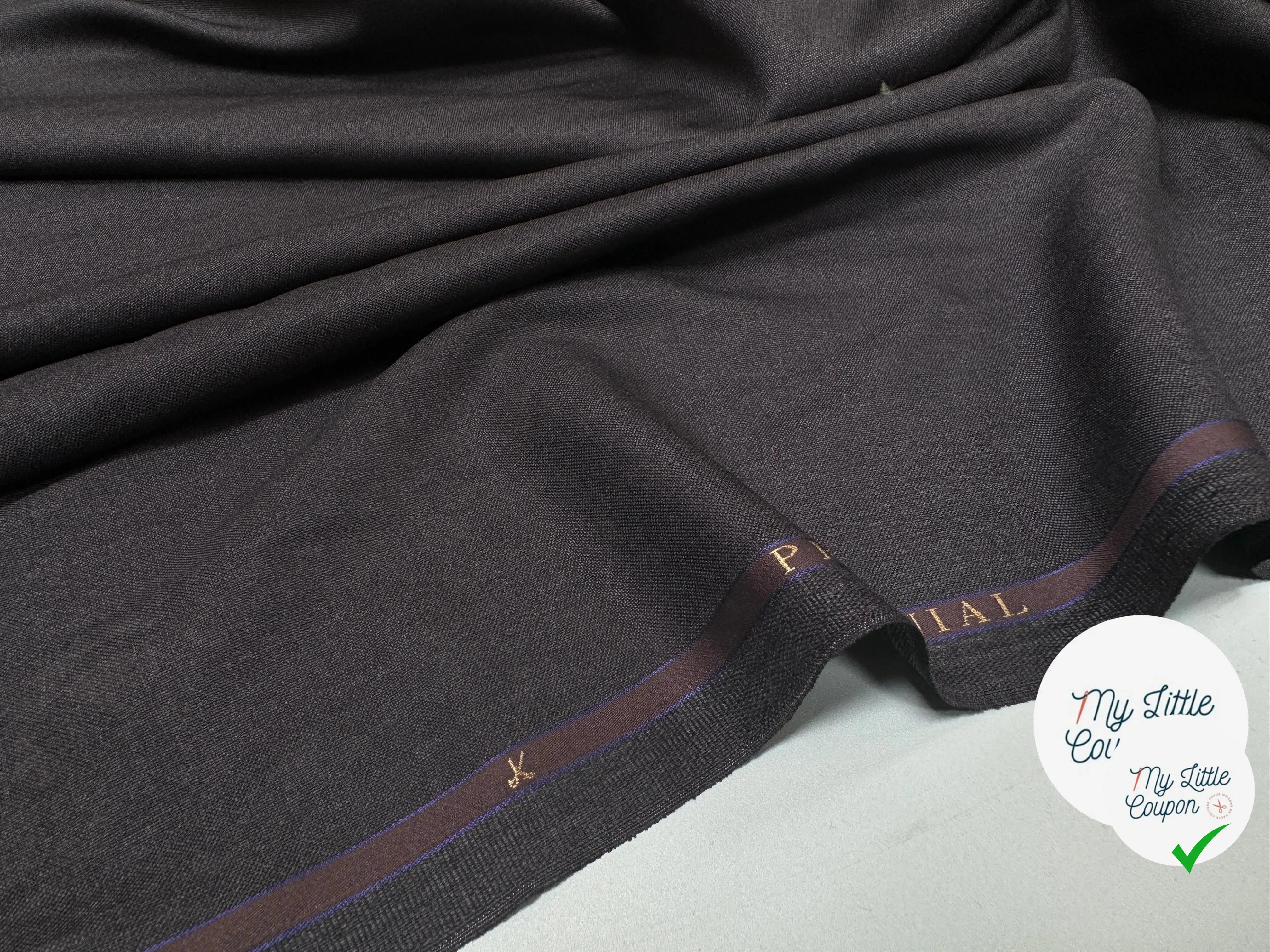 DRAPERIE GRISE 100% LAINE FABRICATION ITALIENNE - My Little Coupon
