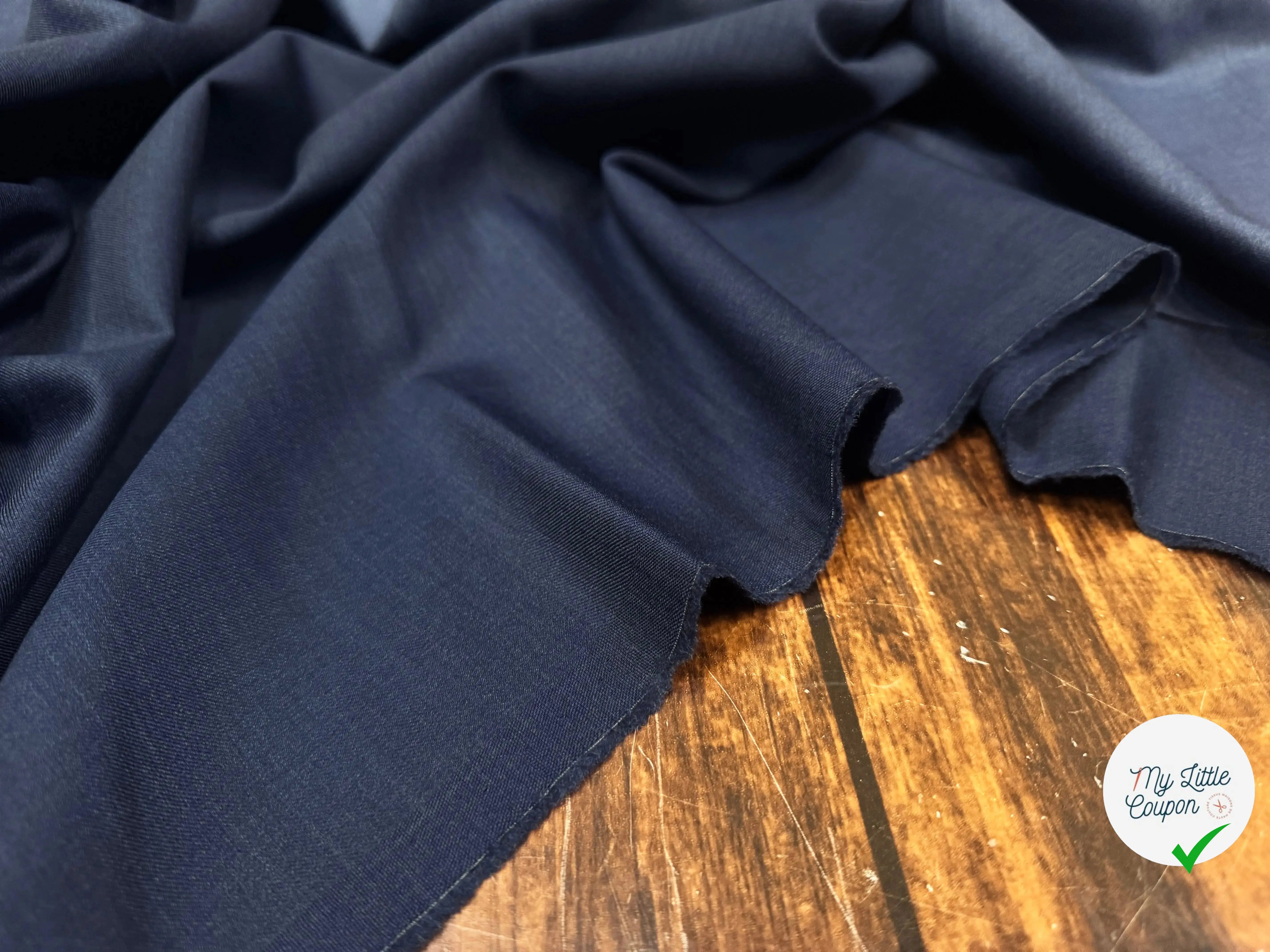 DRAPERIE VITALE BARBERIS 100% LAINE BLEU PROFOND - My Little Coupon