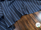 FLANELLE DE COTON À RAYURES BLEU - My Little Coupon