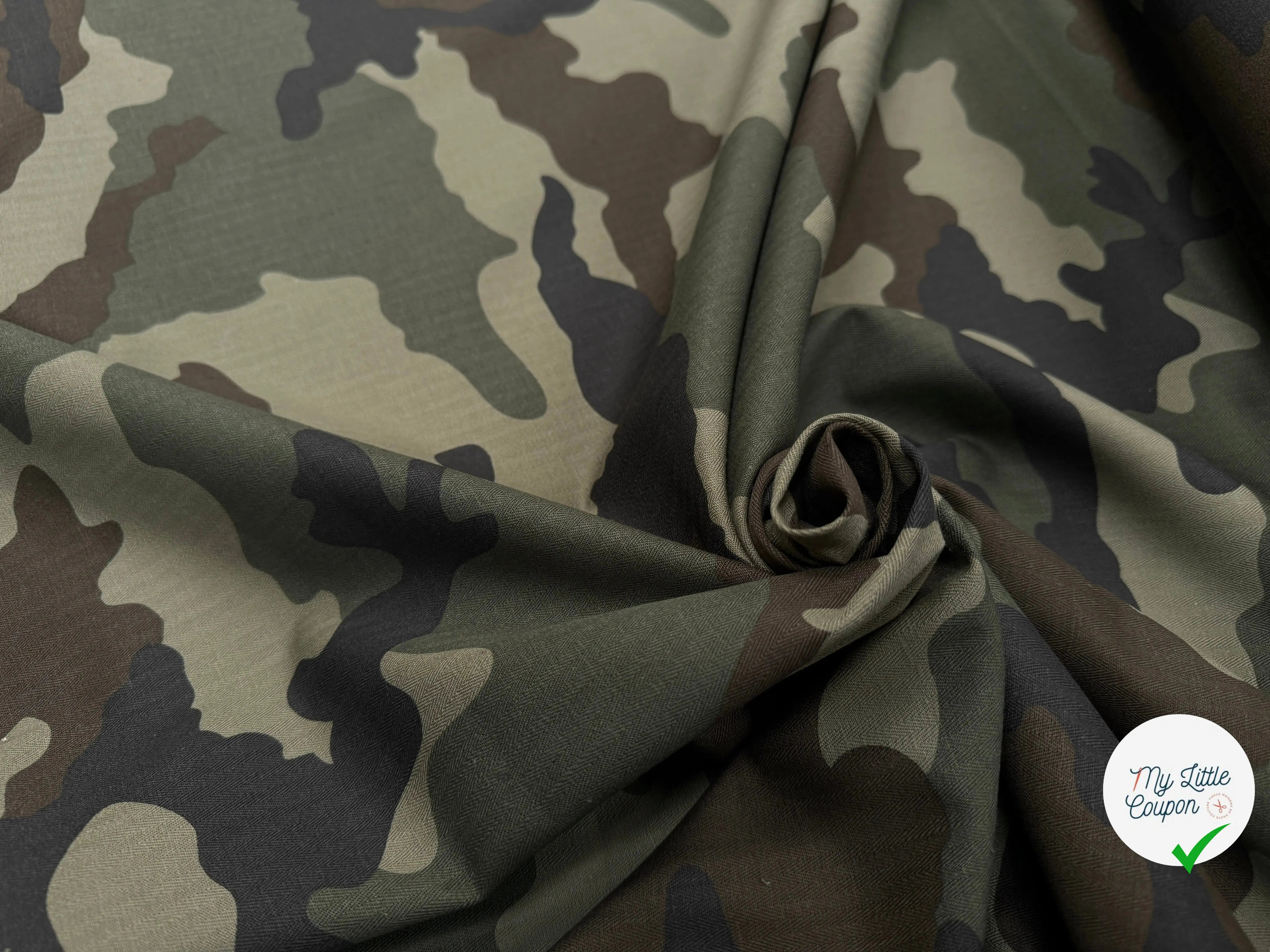 GABARDINE COTON CHEVRON MILITAIRE STYLE 5 - My Little Coupon