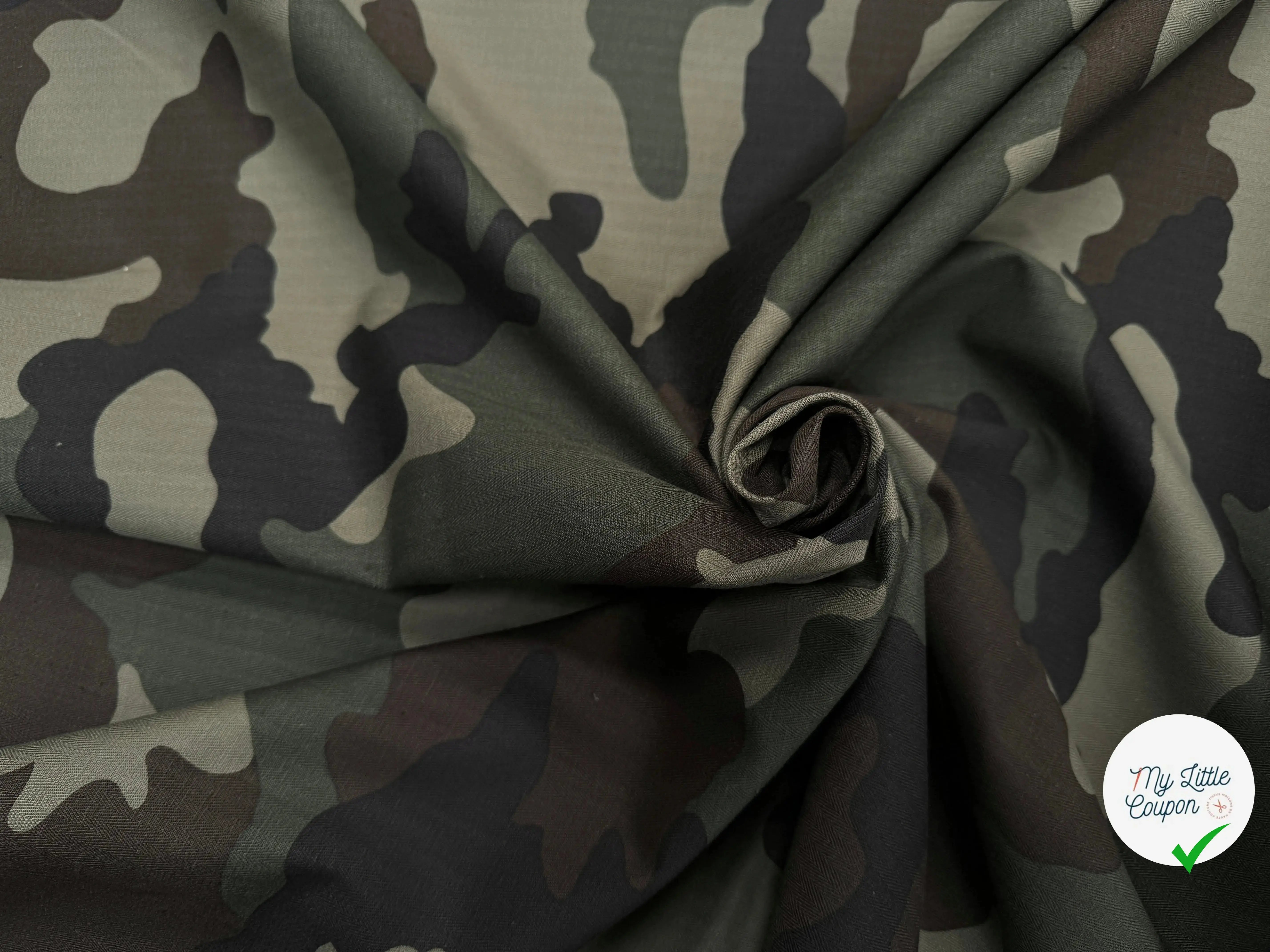 GABARDINE COTON CHEVRON MILITAIRE STYLE 5 - My Little Coupon