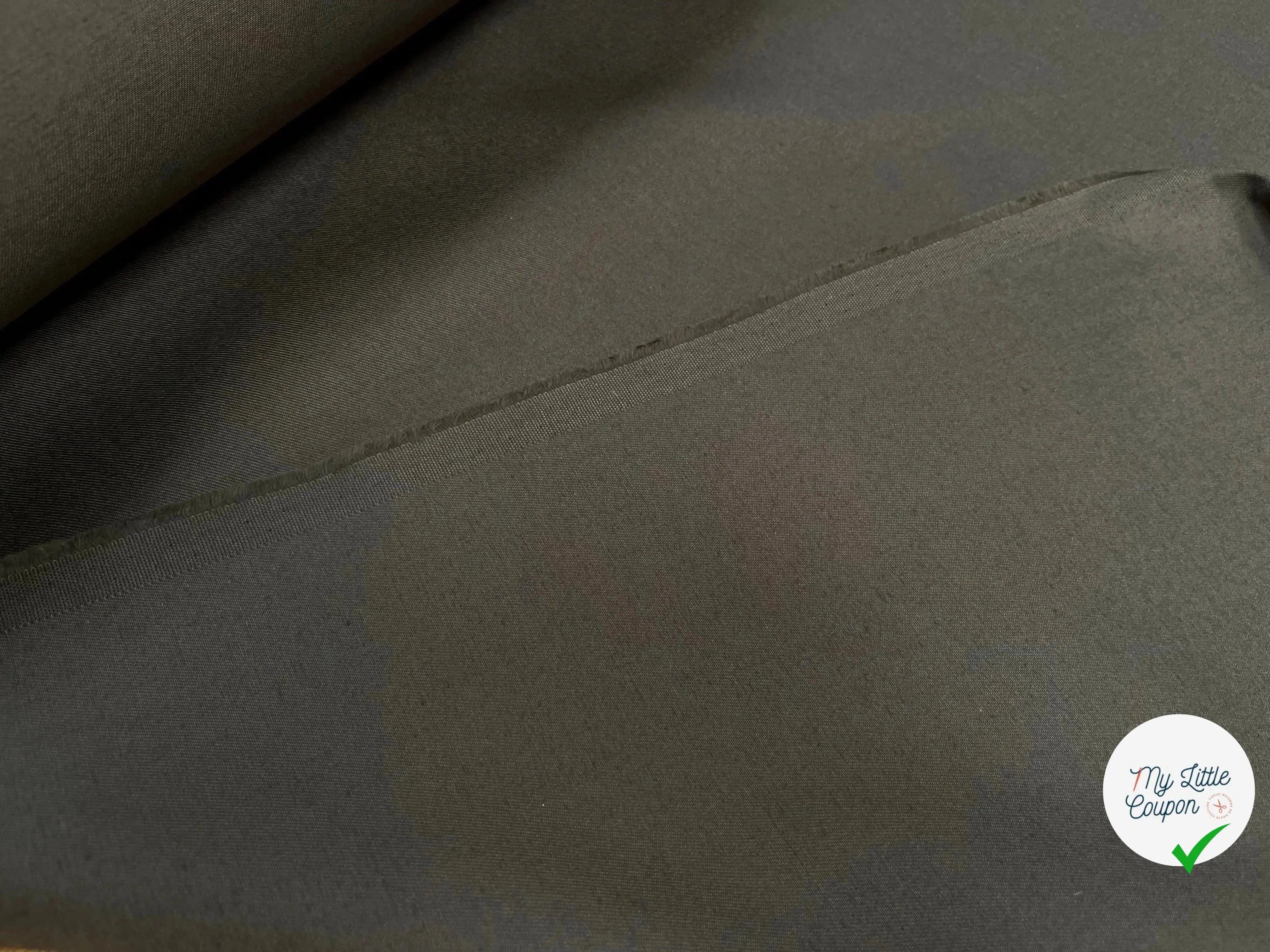 GABARDINE FINEMENT SERGÉ CRAQUANTE KAKI - My Little Coupon