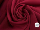 GABARDINE LAINE VIERGE ROUGE RUBY STRETCH - My Little Coupon