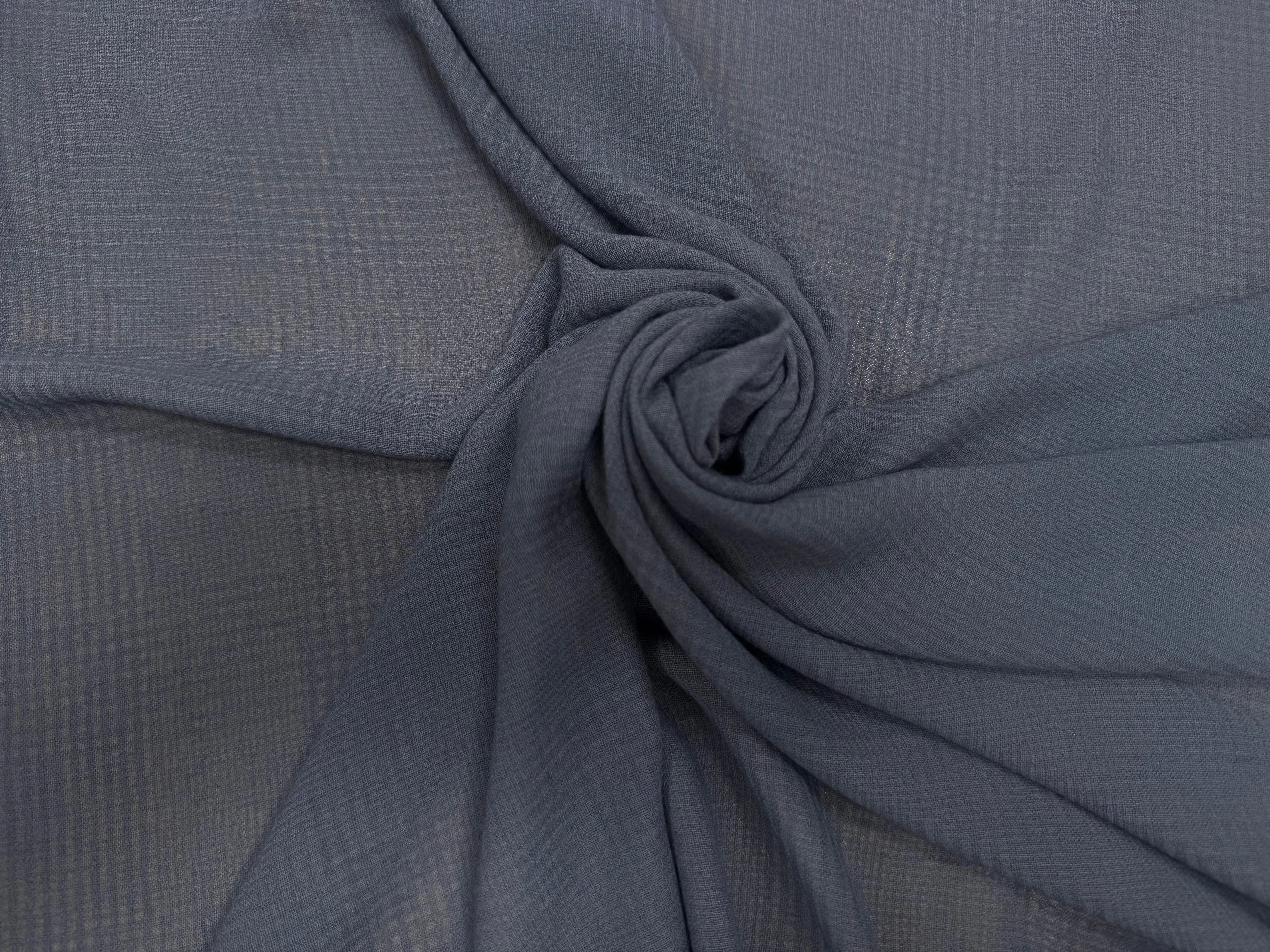 GAZE DE COTON SOIE GRIS SOURIS MOTIFS CARREAUX TONS SUR TONS - My Little Coupon