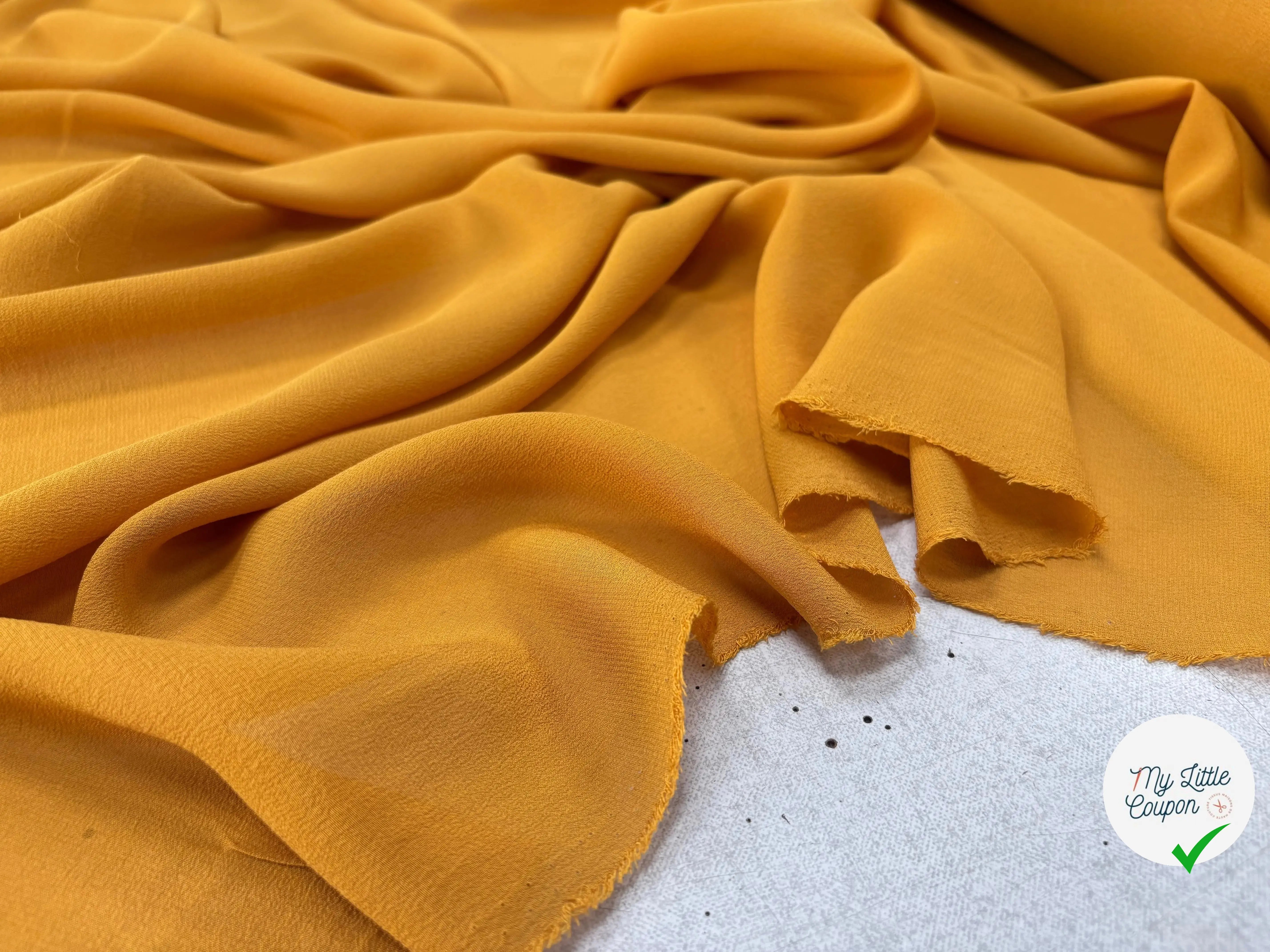 GEORGETTE DE SOIE, Golden Yellow - My Little Coupon
