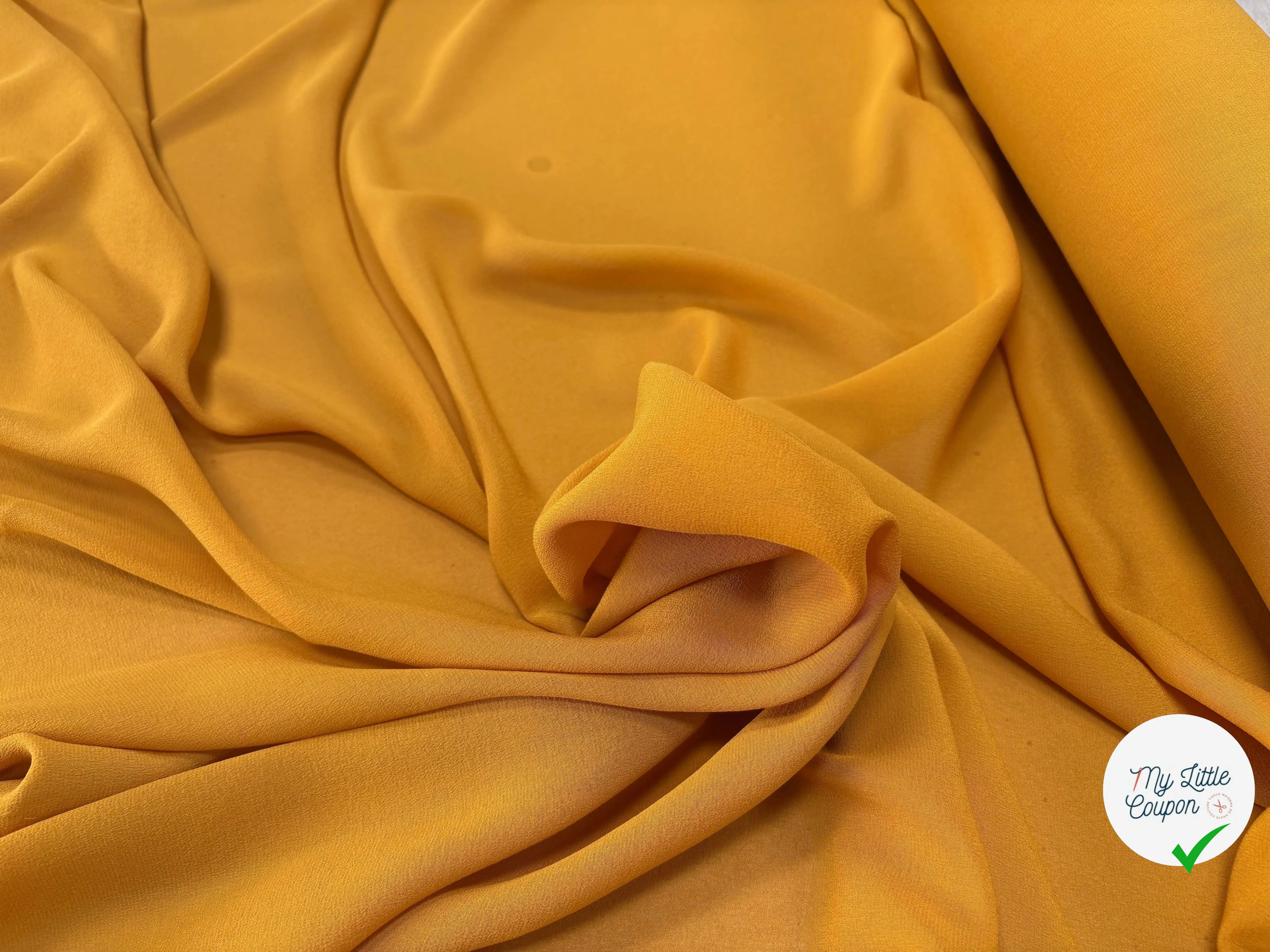 GEORGETTE DE SOIE, Golden Yellow - My Little Coupon