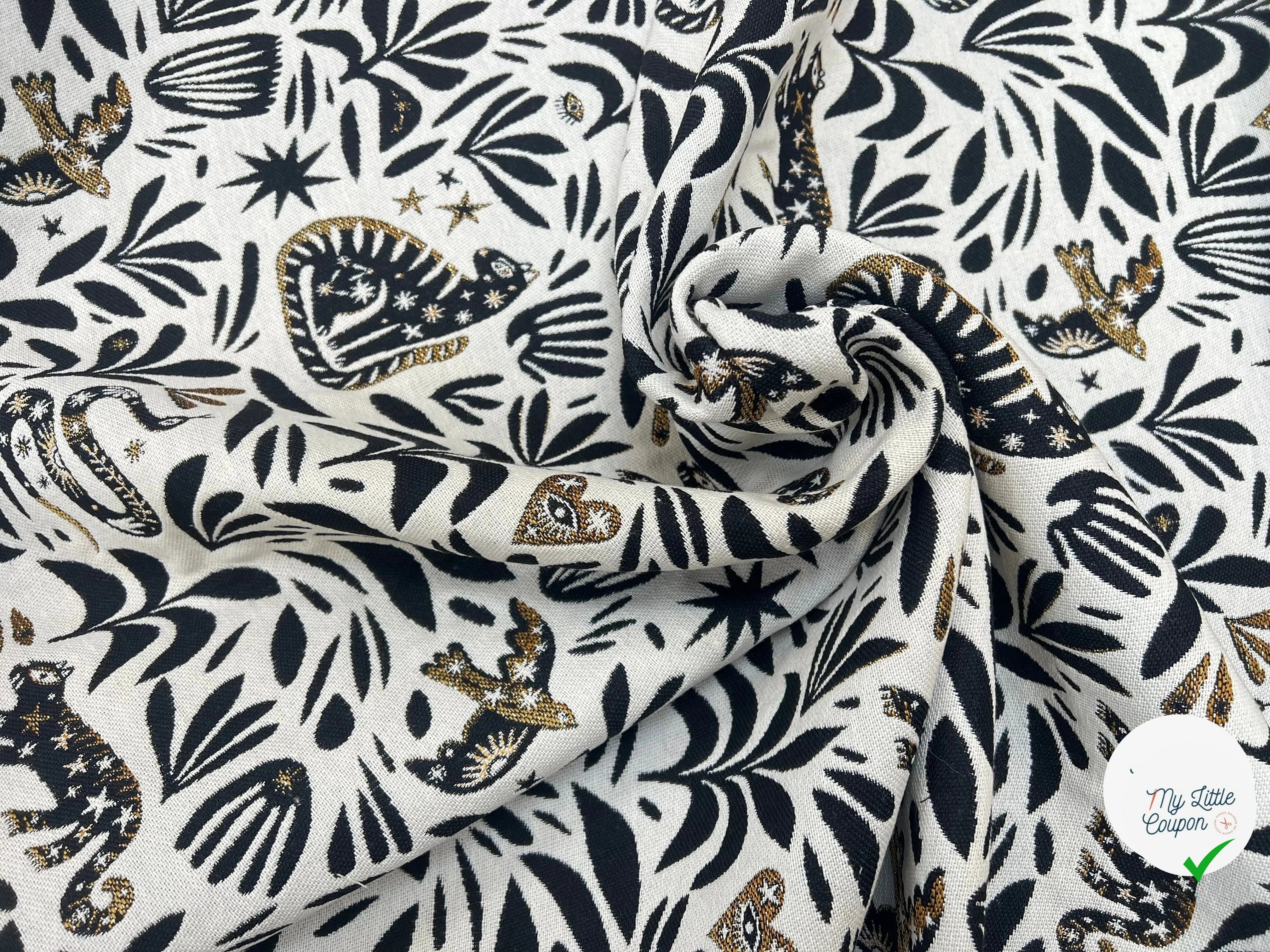 JACQUARD TISSÉ TEINT MYSTIC ALLOVER BLANC - My Little Coupon