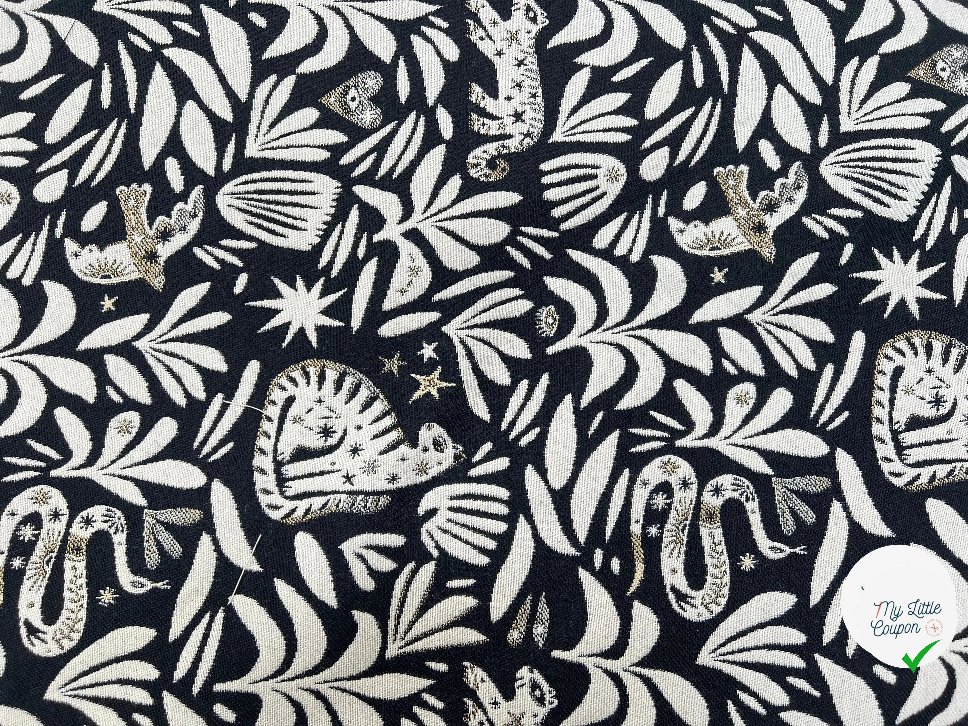 JACQUARD TISSÉ TEINT MYSTIC ALLOVER NOIR - My Little Coupon