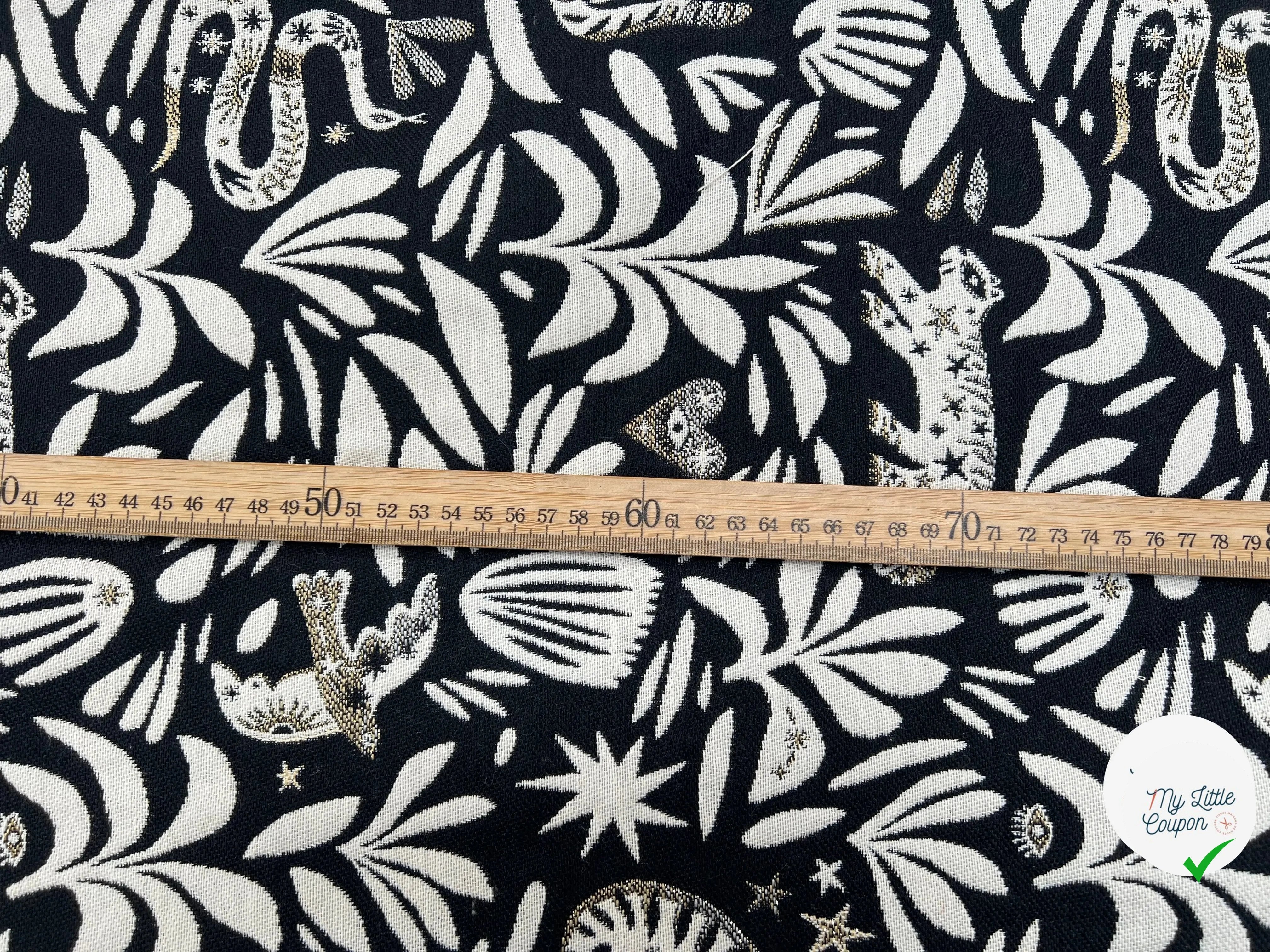 JACQUARD TISSÉ TEINT MYSTIC ALLOVER NOIR - My Little Coupon
