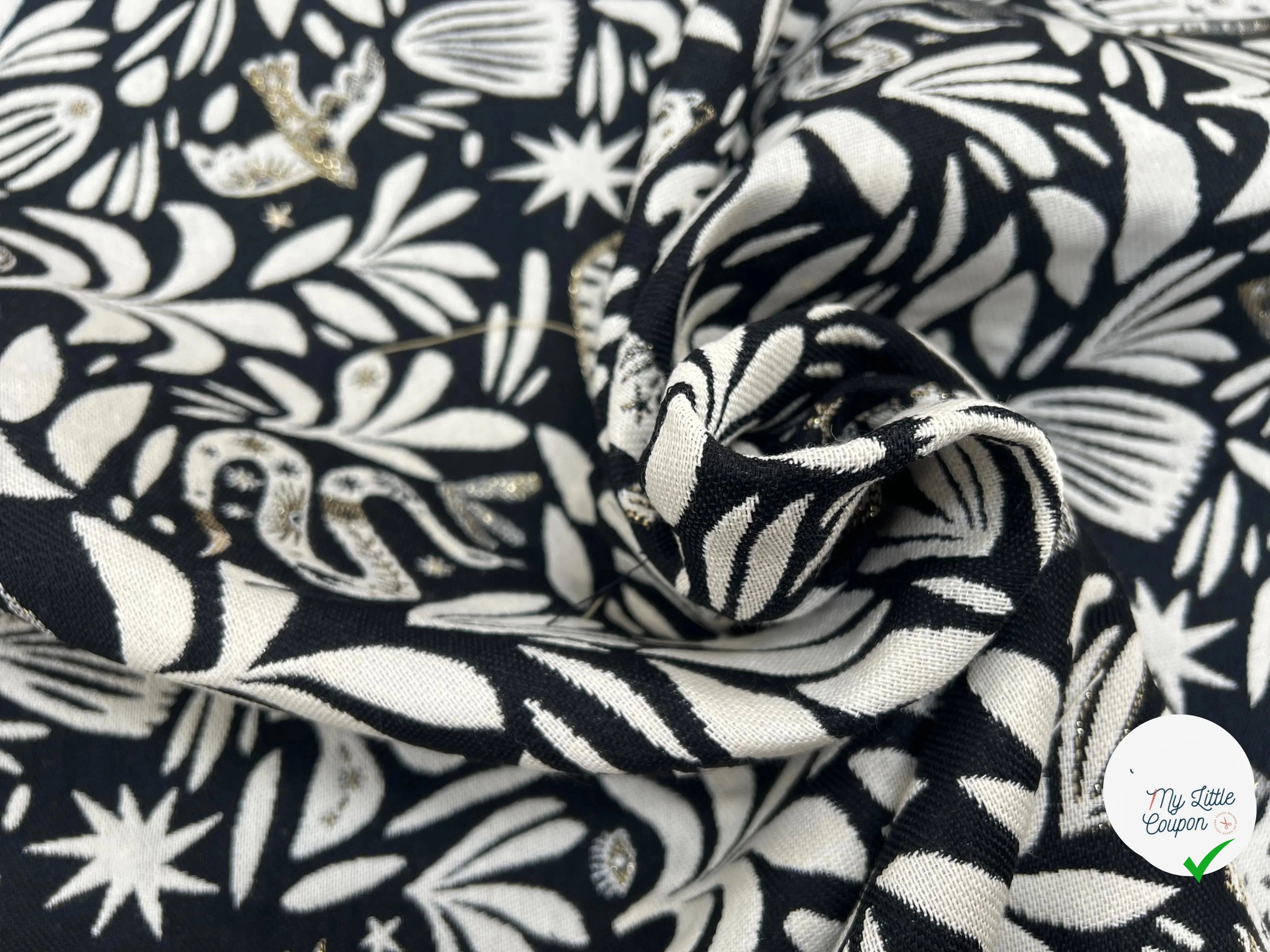 JACQUARD TISSÉ TEINT MYSTIC ALLOVER NOIR - My Little Coupon