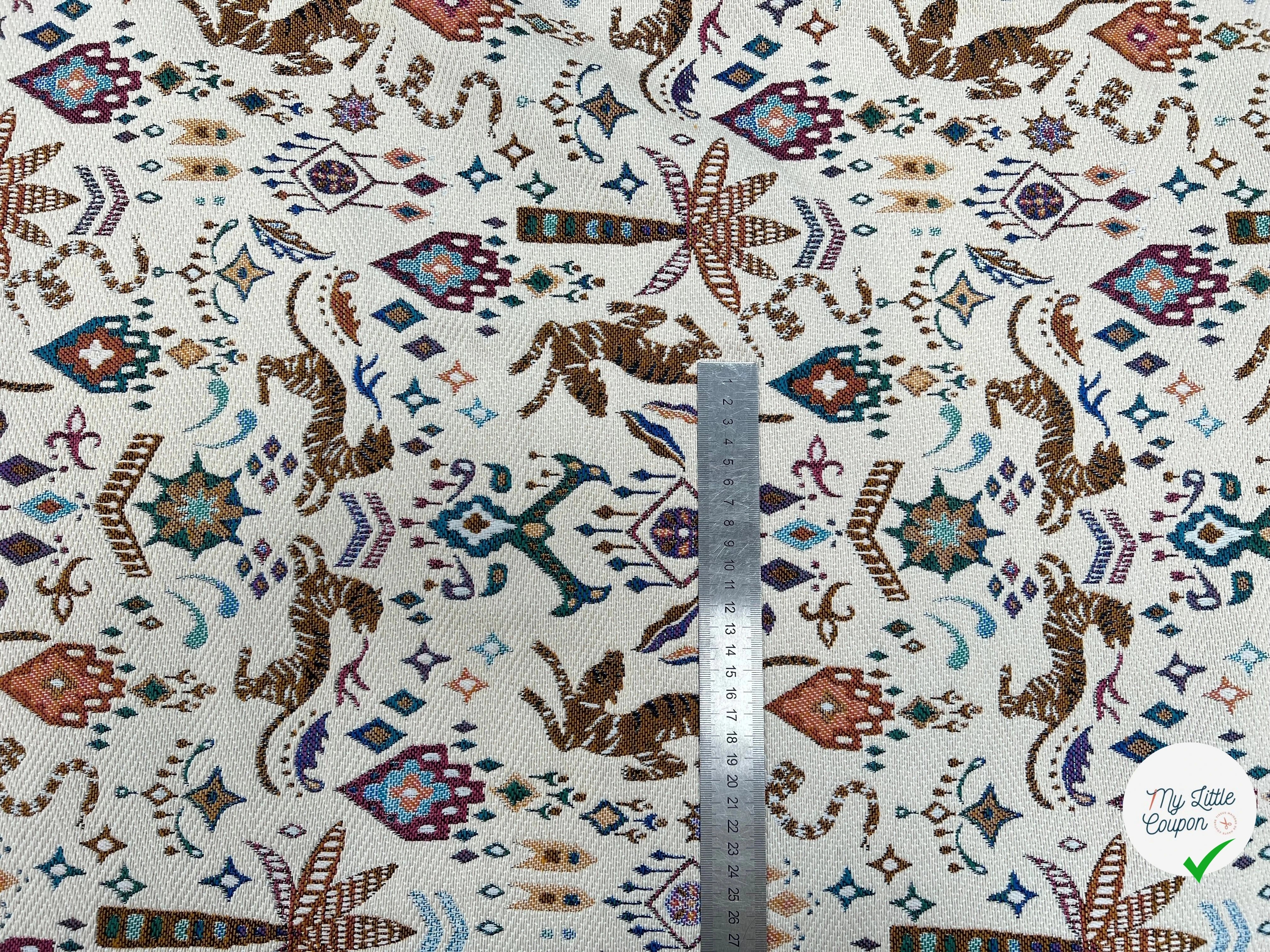 JACQUARD TISSÉ TEINT TIBET PAOLA ALLOVER BLANC - My Little Coupon