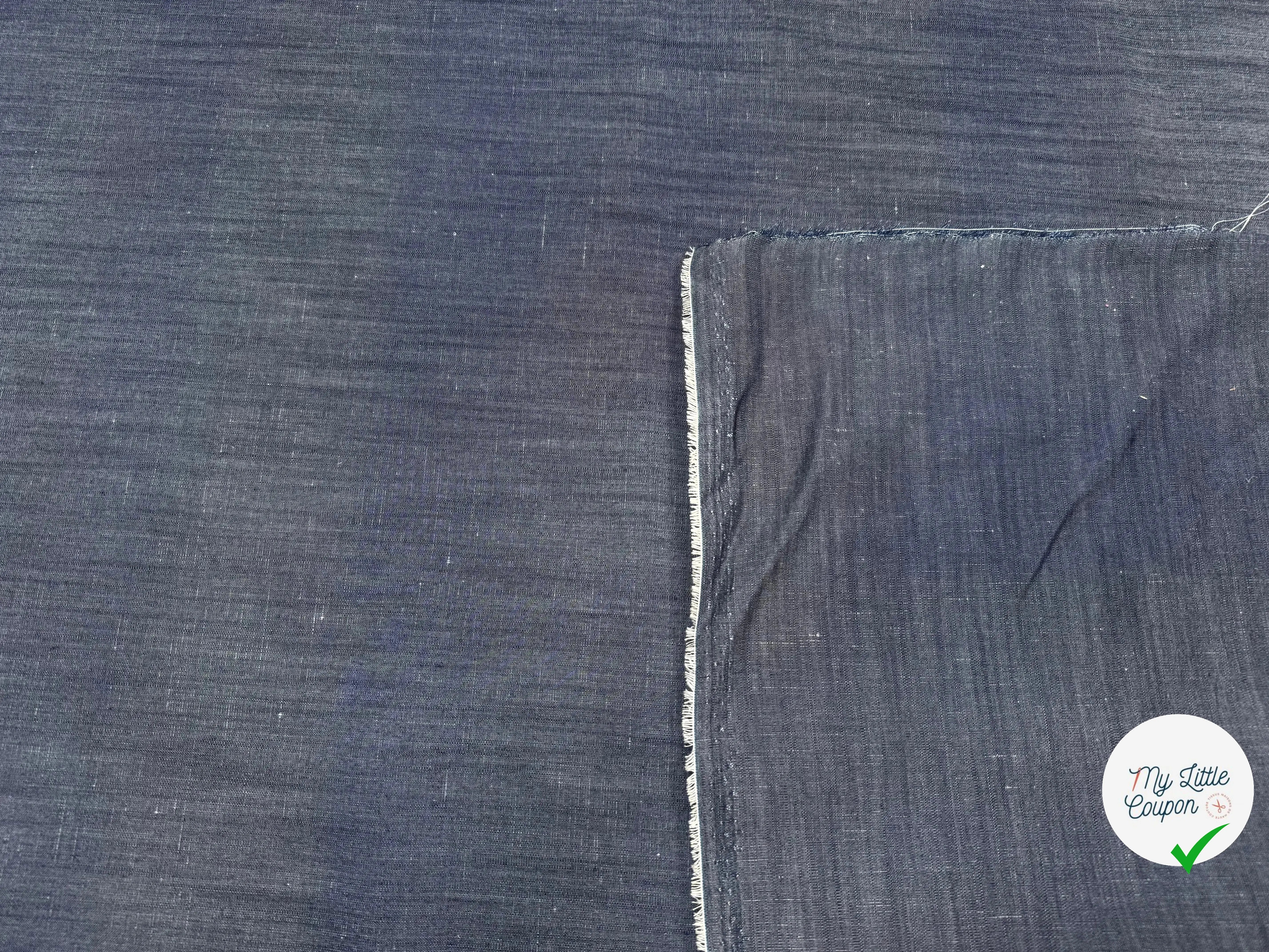 JEAN FIN BLEU LEGEREMENT SATINÉ - My Little Coupon