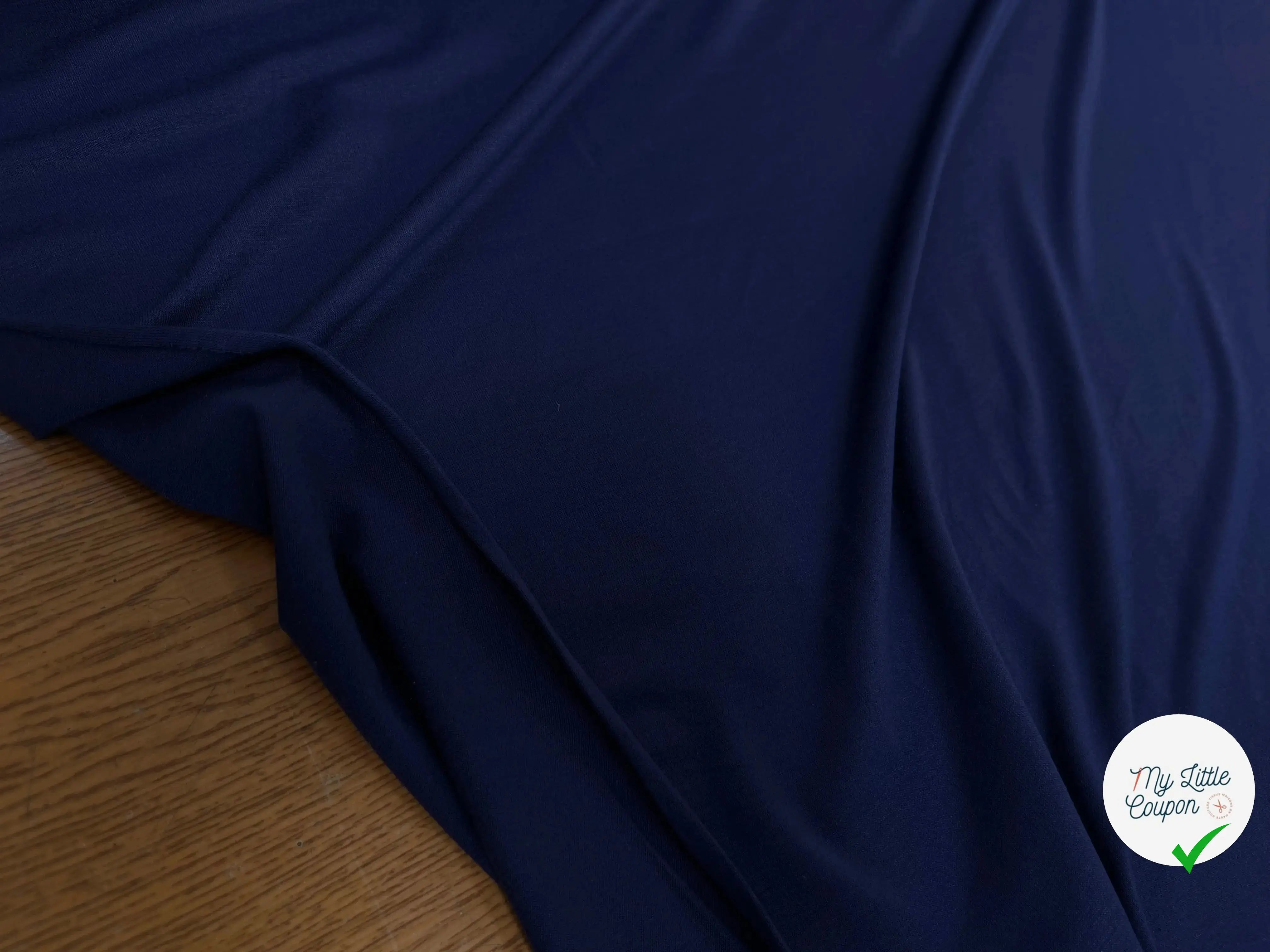 JERSEY DE COTON BLEU ROIS STRECH - My Little Coupon