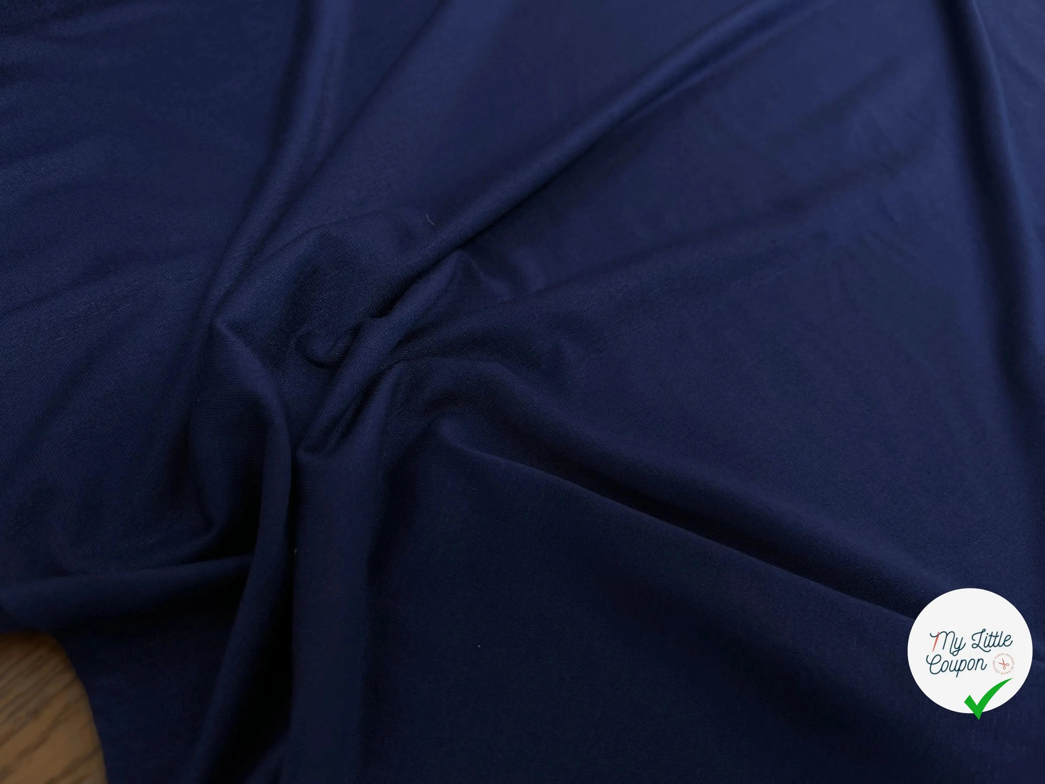 JERSEY DE COTON BLEU ROIS STRECH - My Little Coupon