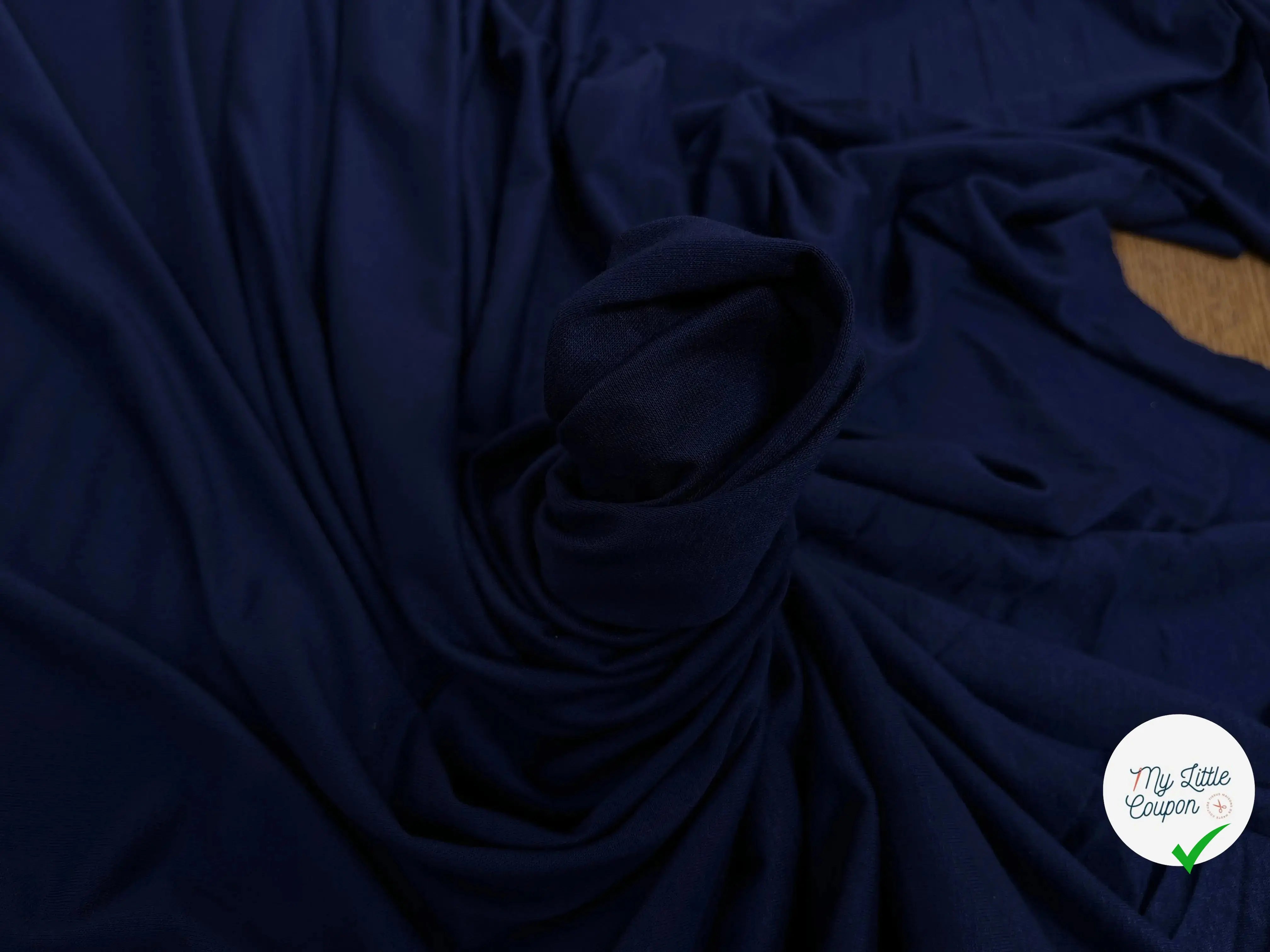JERSEY DE COTON BLEU ROIS STRECH - My Little Coupon