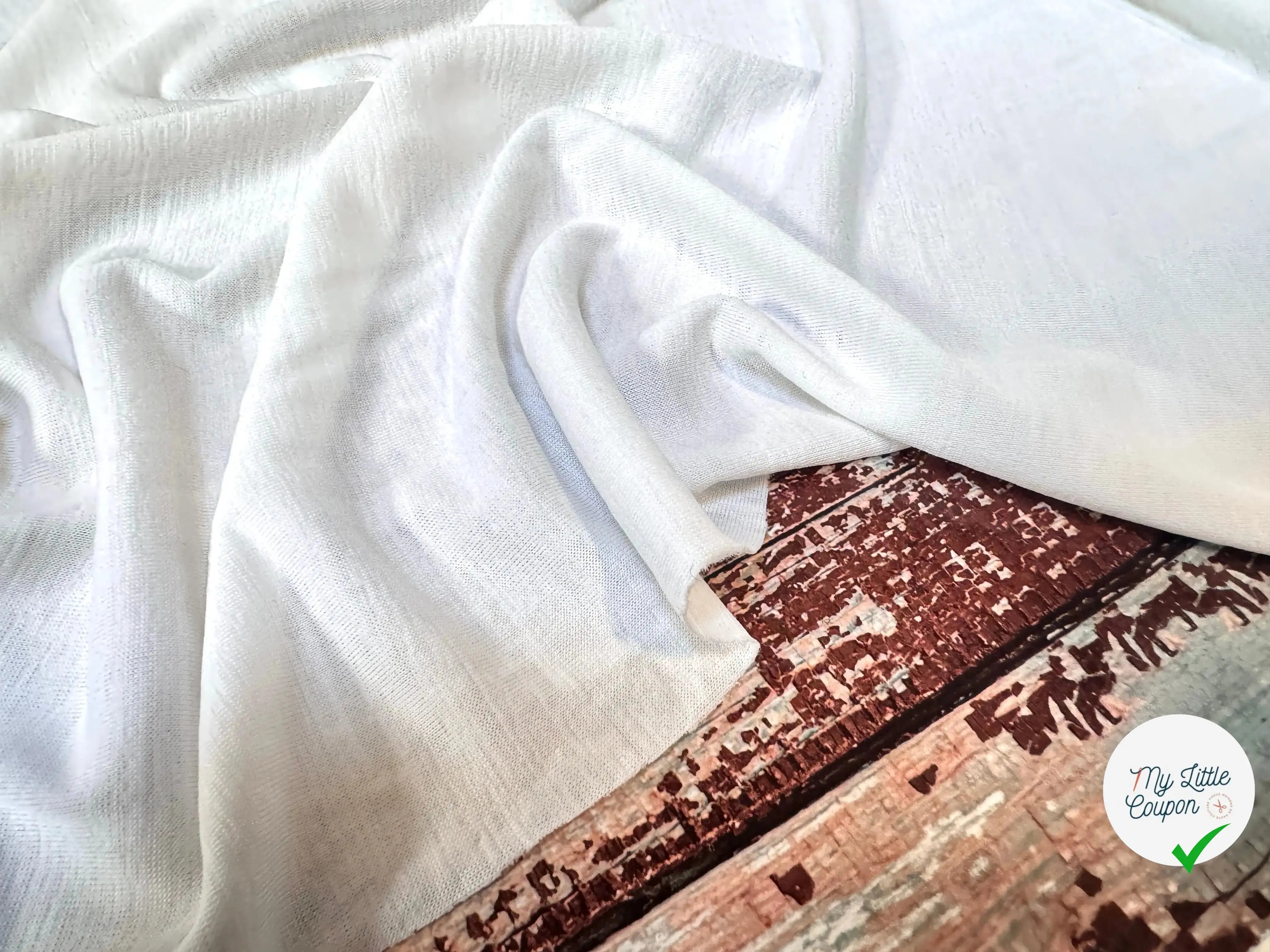 JERSEY JASPÉ FROID BLANC OFF WHITE - My Little Coupon