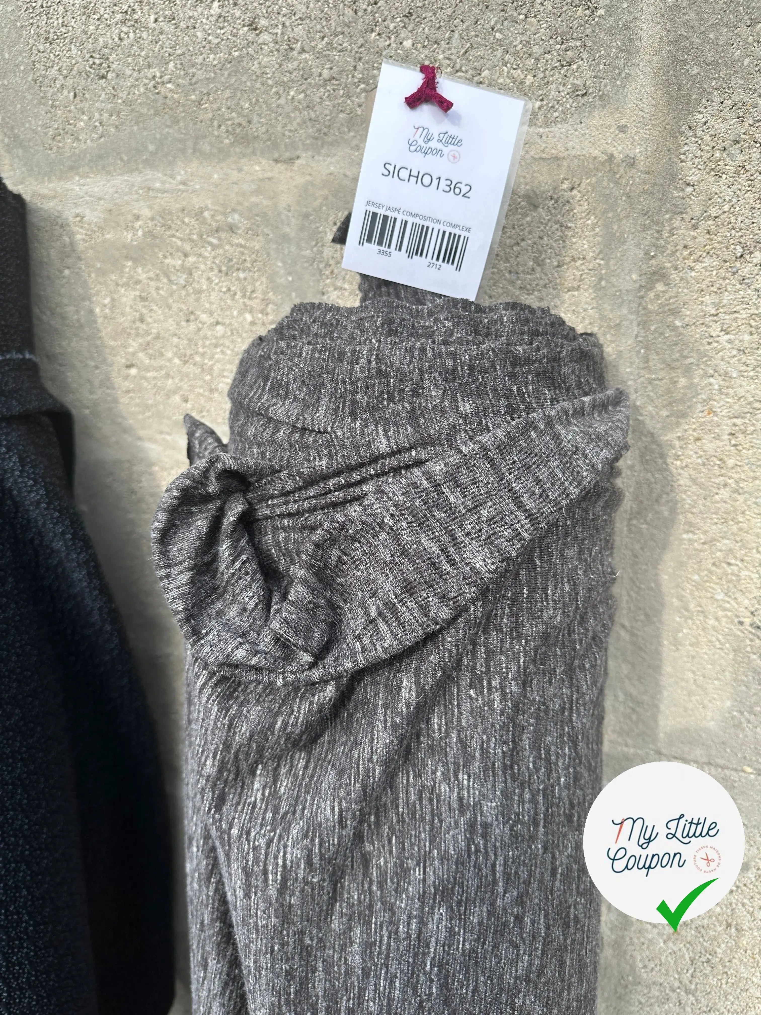 JERSEY JASPÉ GRIS - My Little Coupon