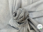 JERSEY MAILLE À RAYURES FINES BLEU JEAN - My Little Coupon