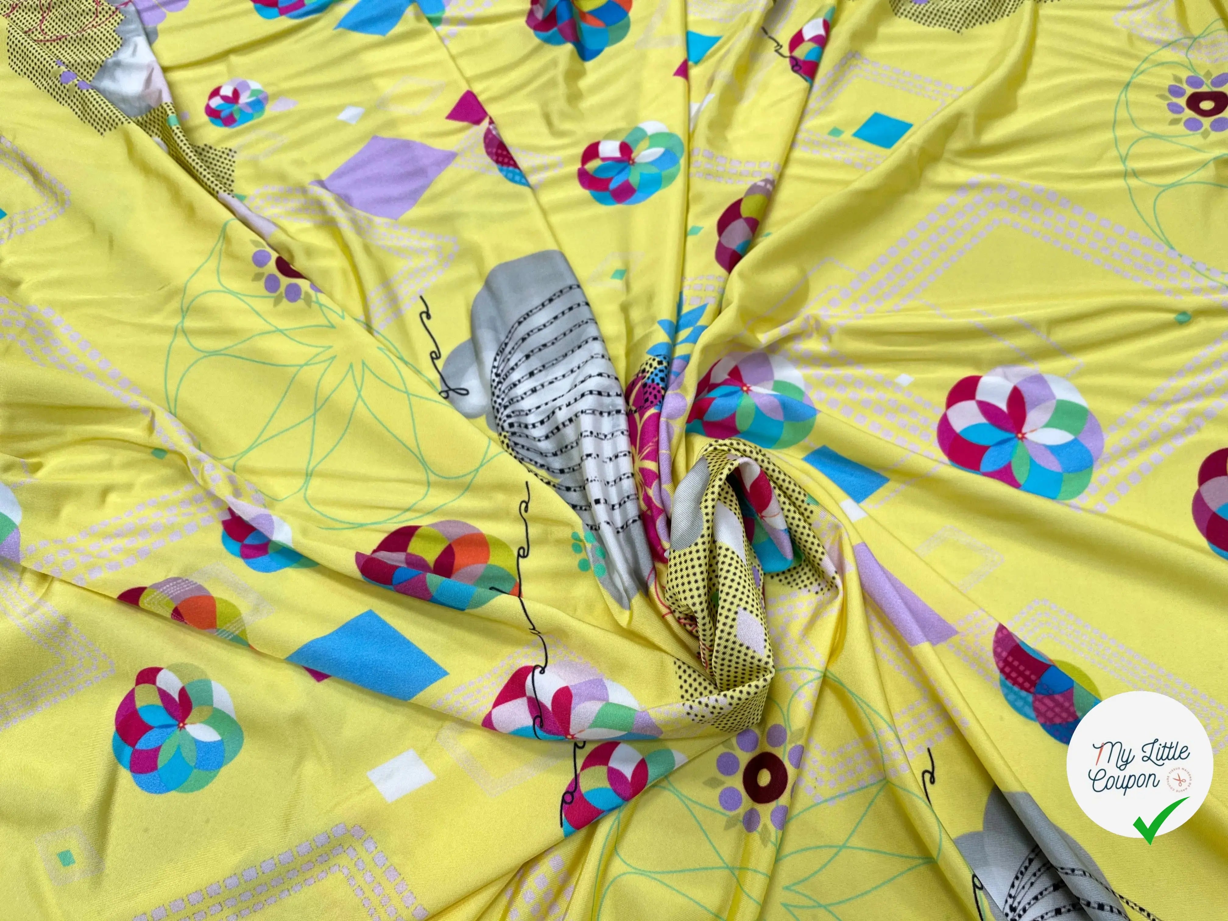 JERSEY VISCOSE FROIDE JAUNE - My Little Coupon