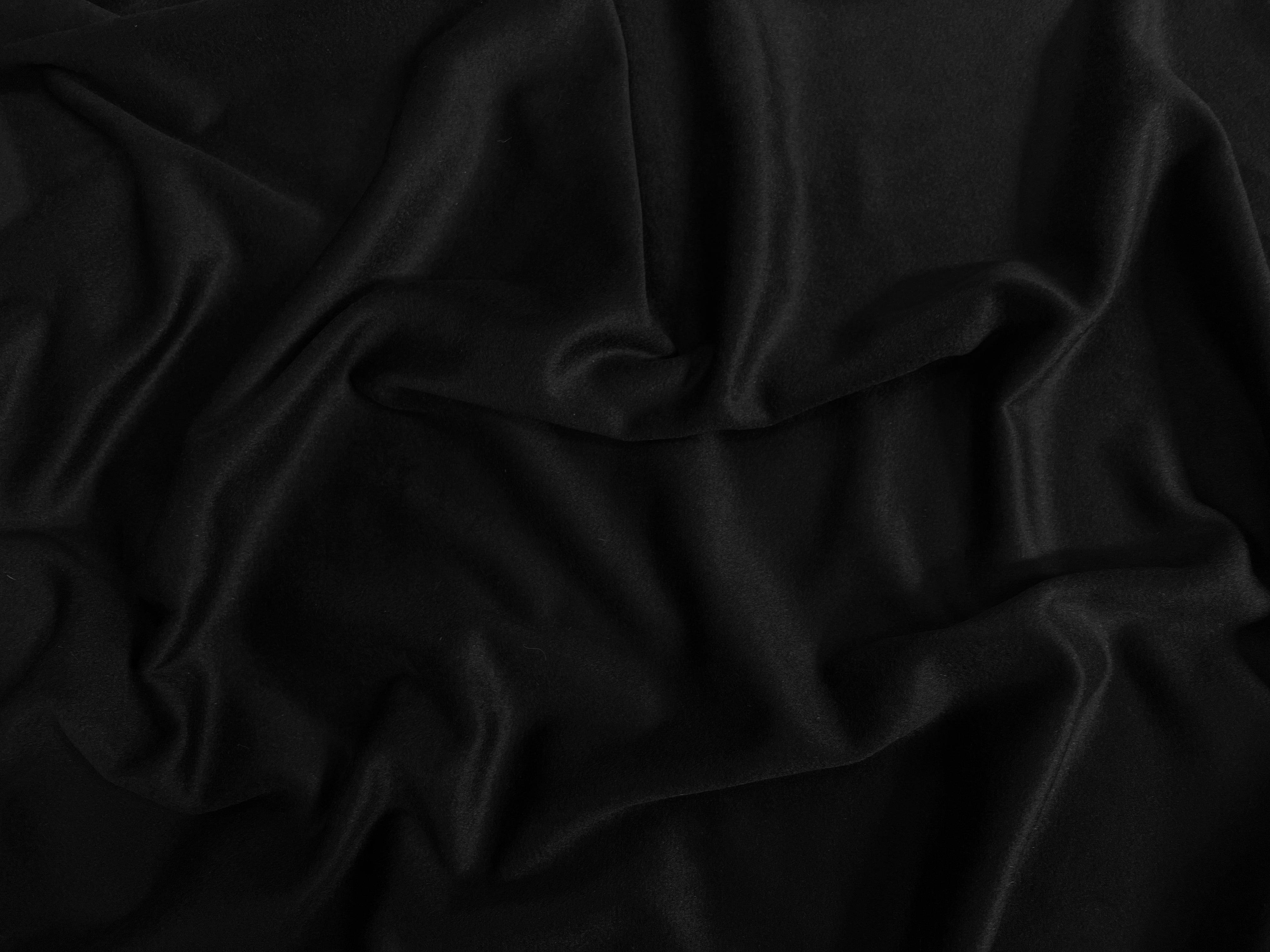 (Chute) LAINAGE 100%CACHEMIRE POILS COURTS NOIR - My Little Coupon