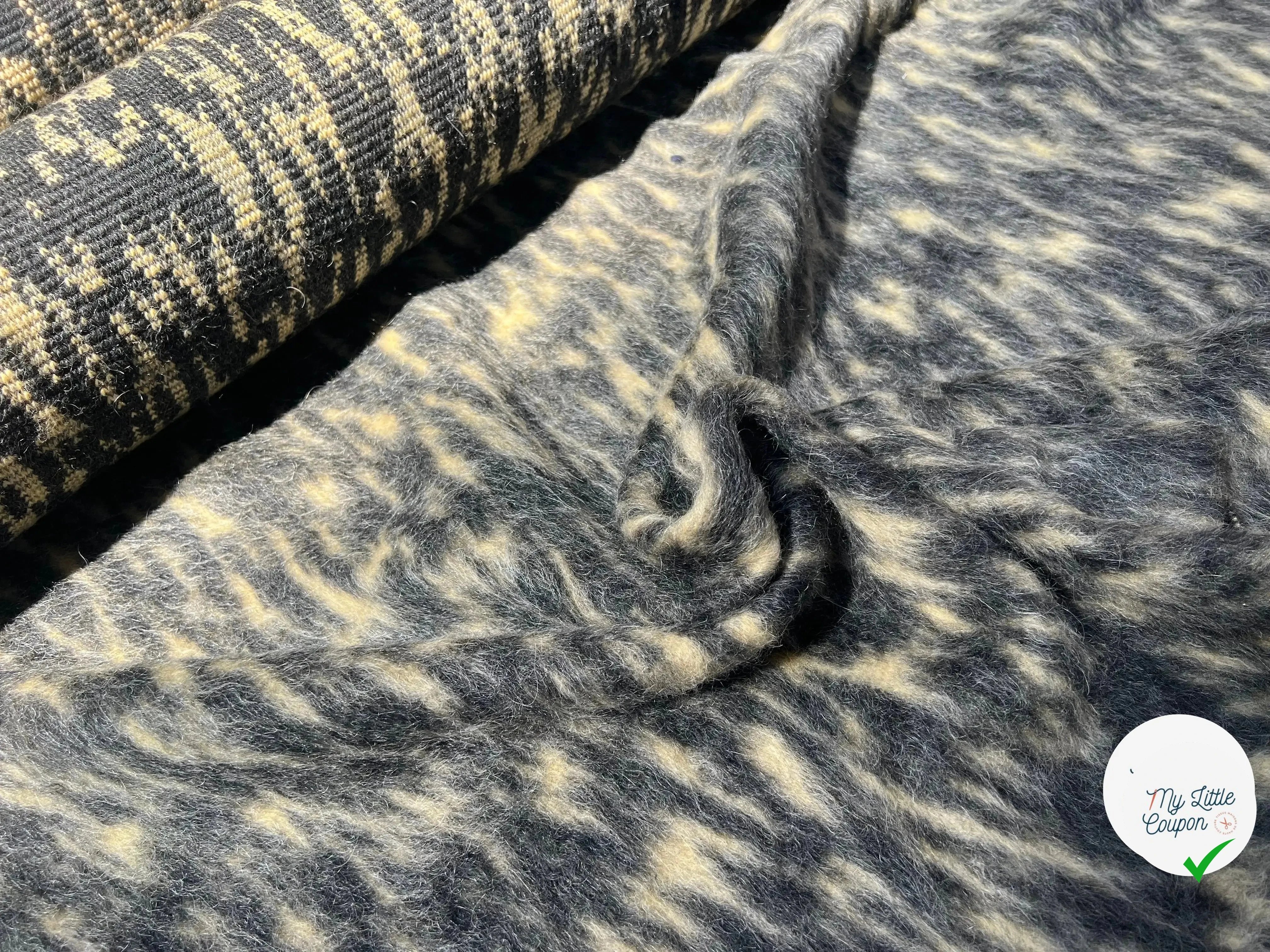 LAINAGE ALPAGA ESPRIT LÉOPARD BEIGE NOIR - My Little Coupon