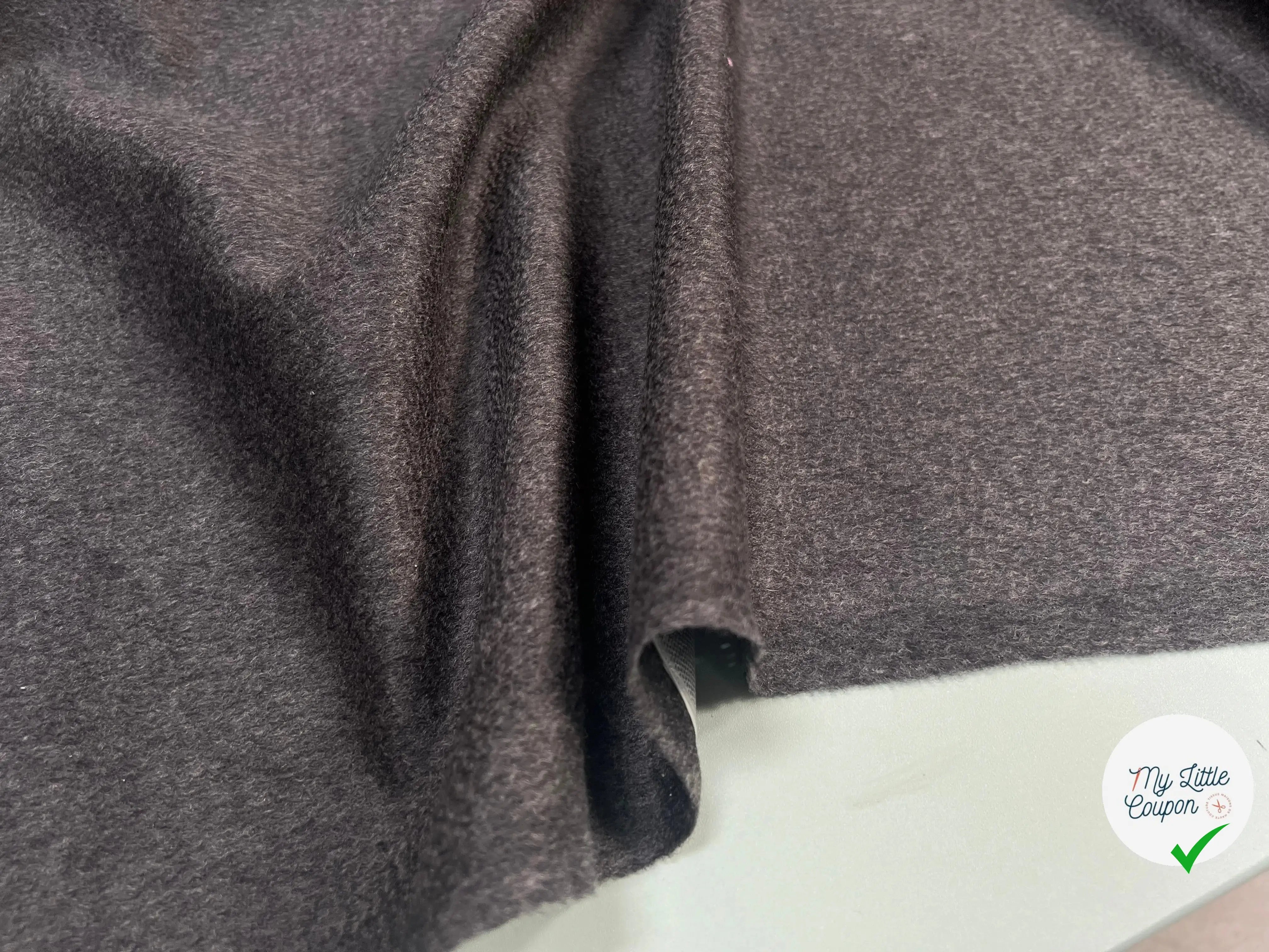 LAINAGE CACHEMIRE THERMOCOLLÉ GRIS ANTHRACITE - My Little Coupon